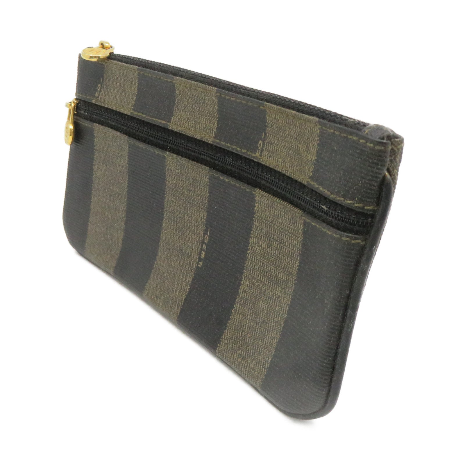 FENDI 涂层帆布Pouch手拿包啡色