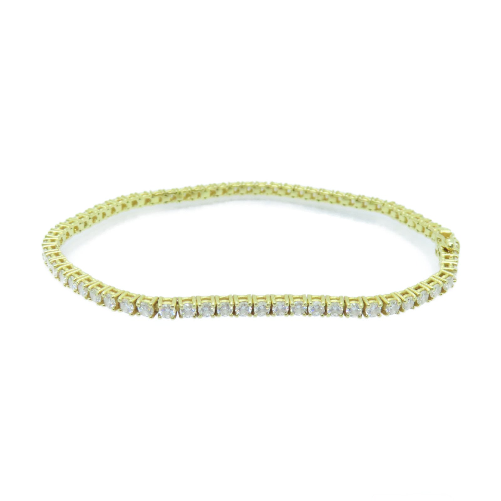JEWELRY 18K黃金Diamond Bracelet鑽石手鏈#16.5cm