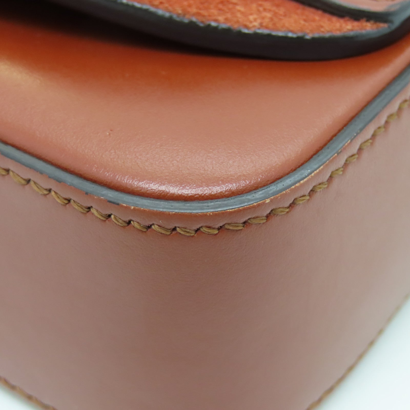 Chloe 牛皮皮革2way Shoulder Bag金扣手挽肩背两用袋啡色