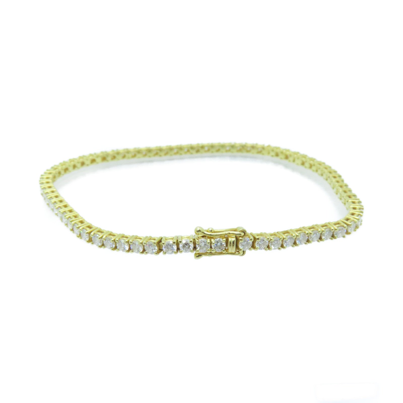 JEWELRY 18K黃金Diamond Bracelet鑽石手鏈#16.5cm