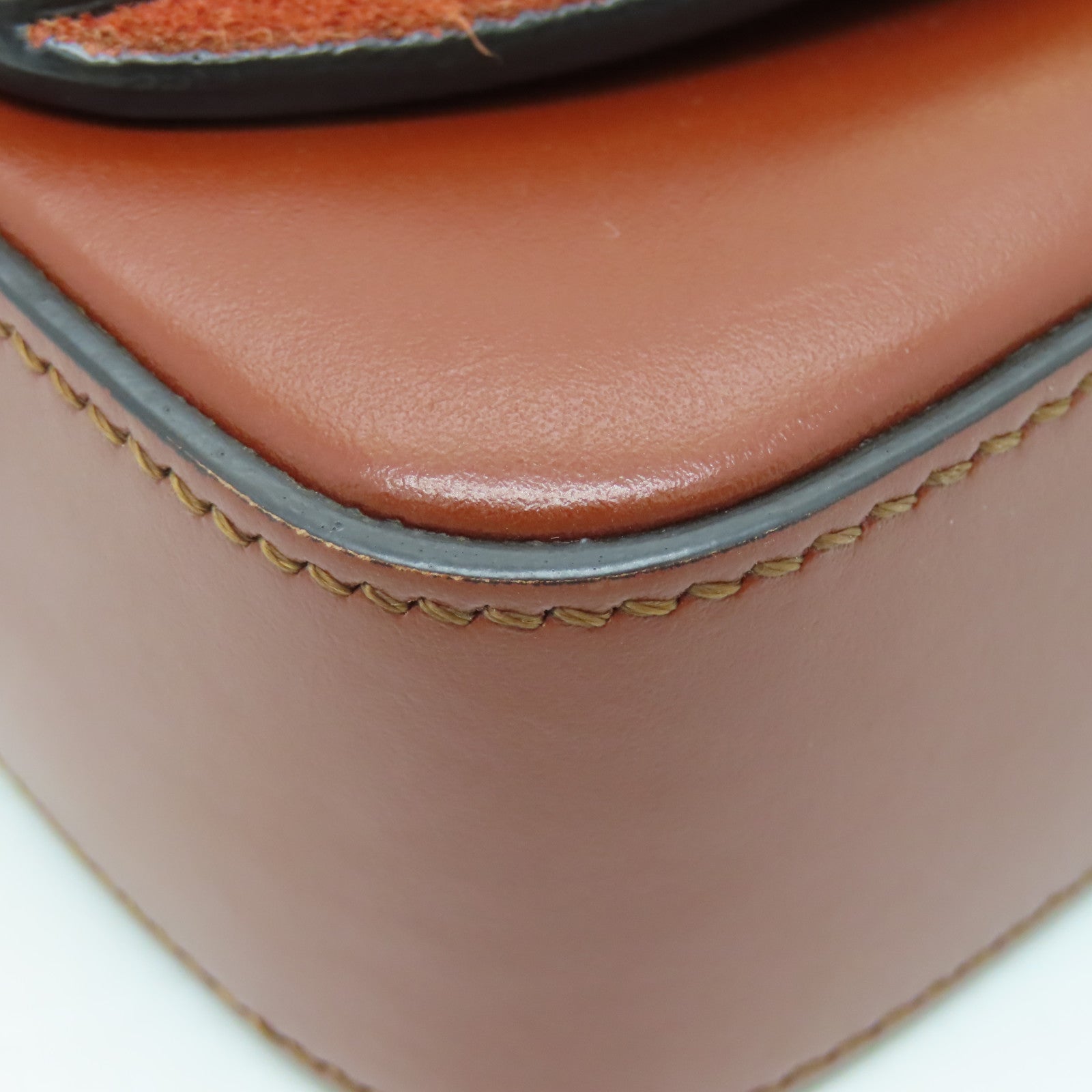 Chloe 牛皮皮革2way Shoulder Bag金扣手挽肩背两用袋啡色