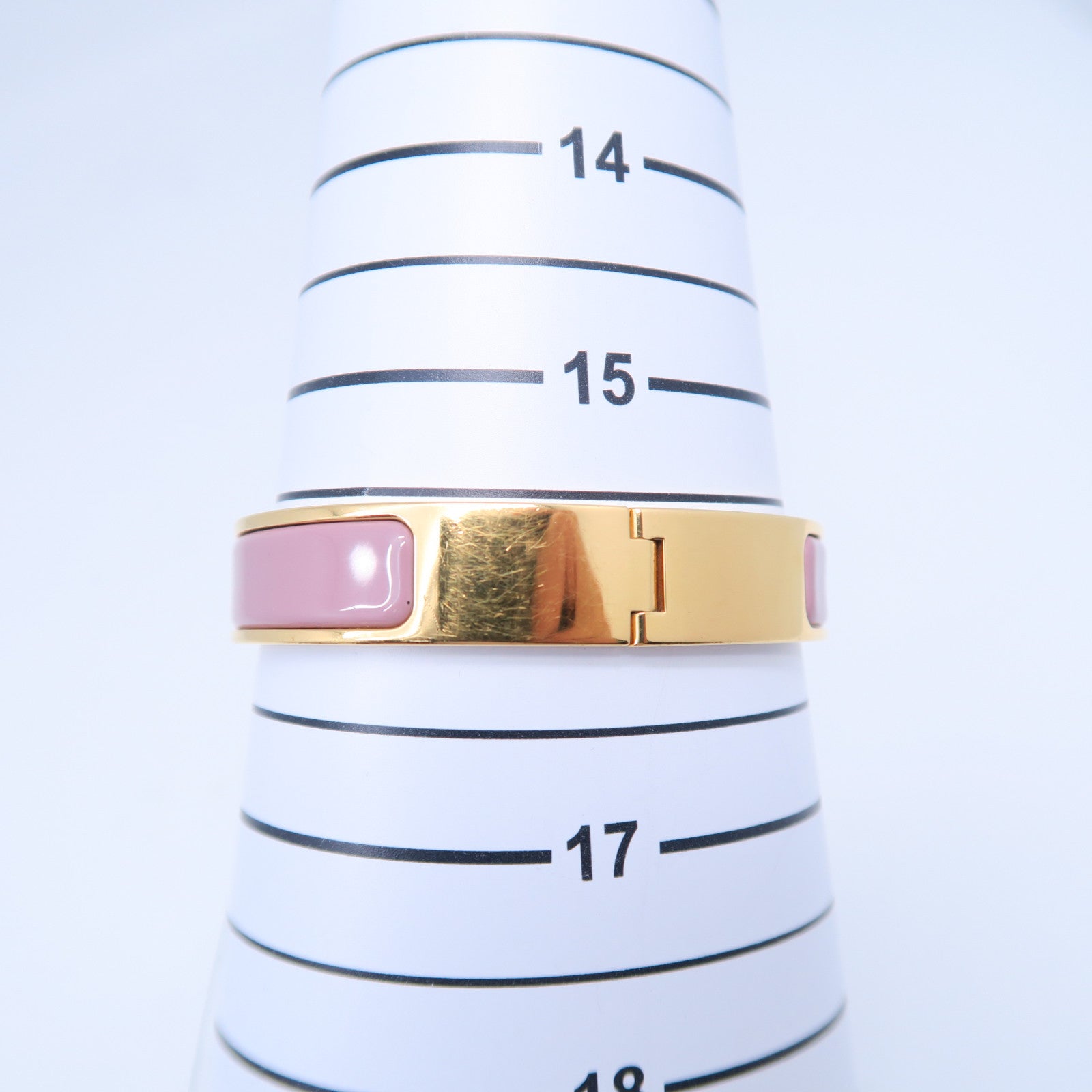 HERMES 金屬Clic H Bracelet手鐲金色/紫色