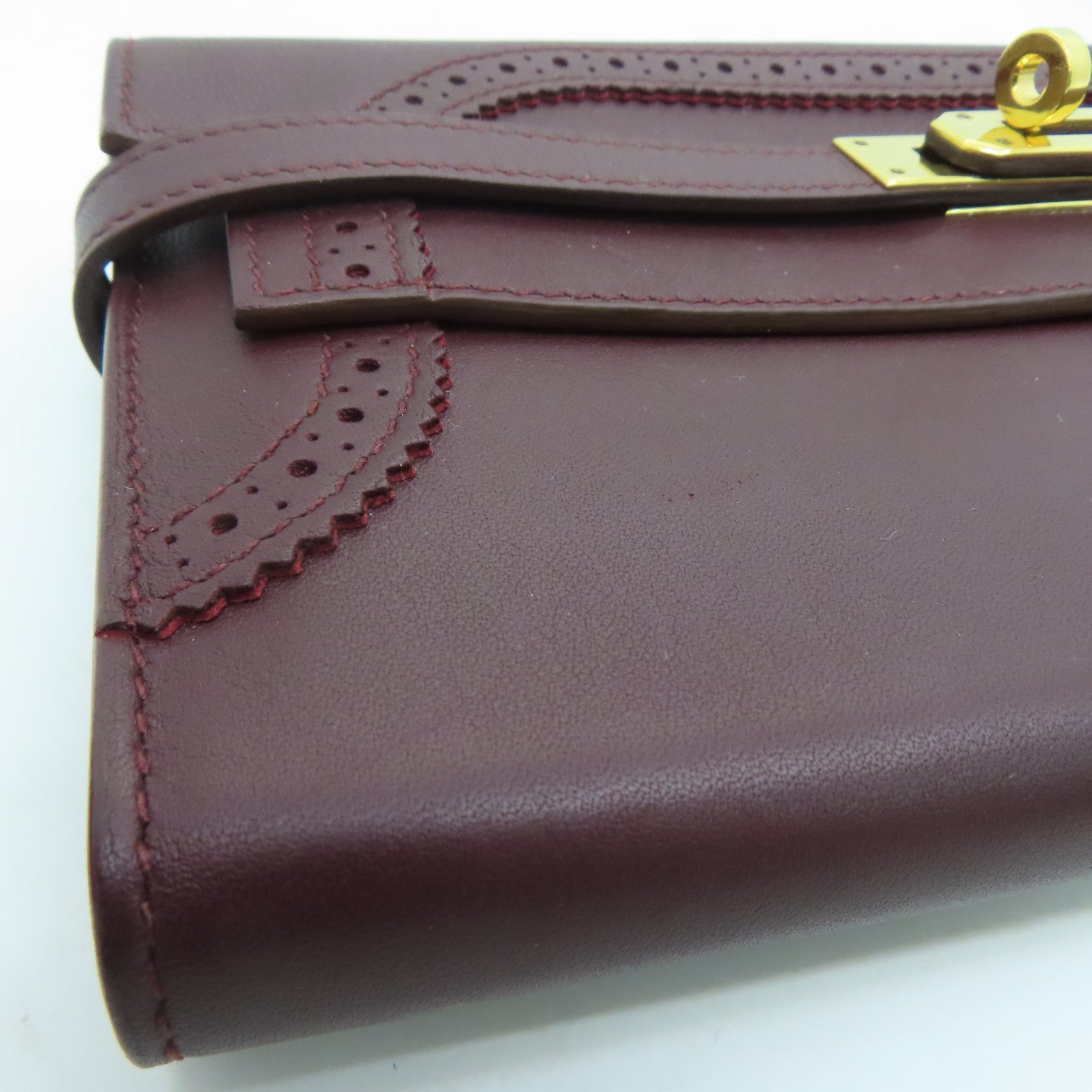HERMES 【激減優惠】Swift/Chevre皮革Kelly Ghillies Long Wallet長錢包雙色