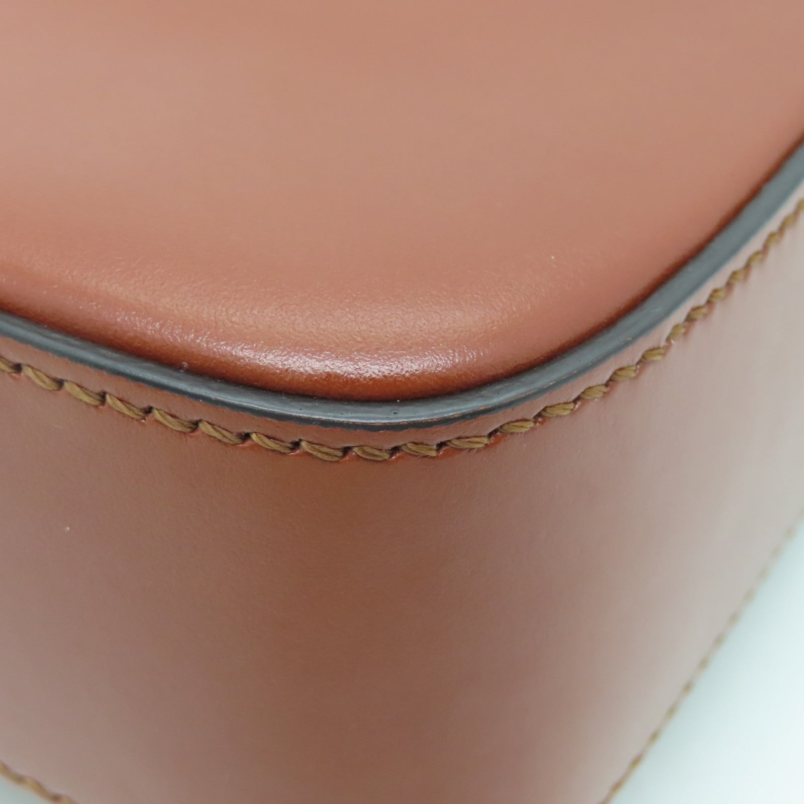 Chloe 牛皮皮革2way Shoulder Bag金扣手挽肩背两用袋啡色