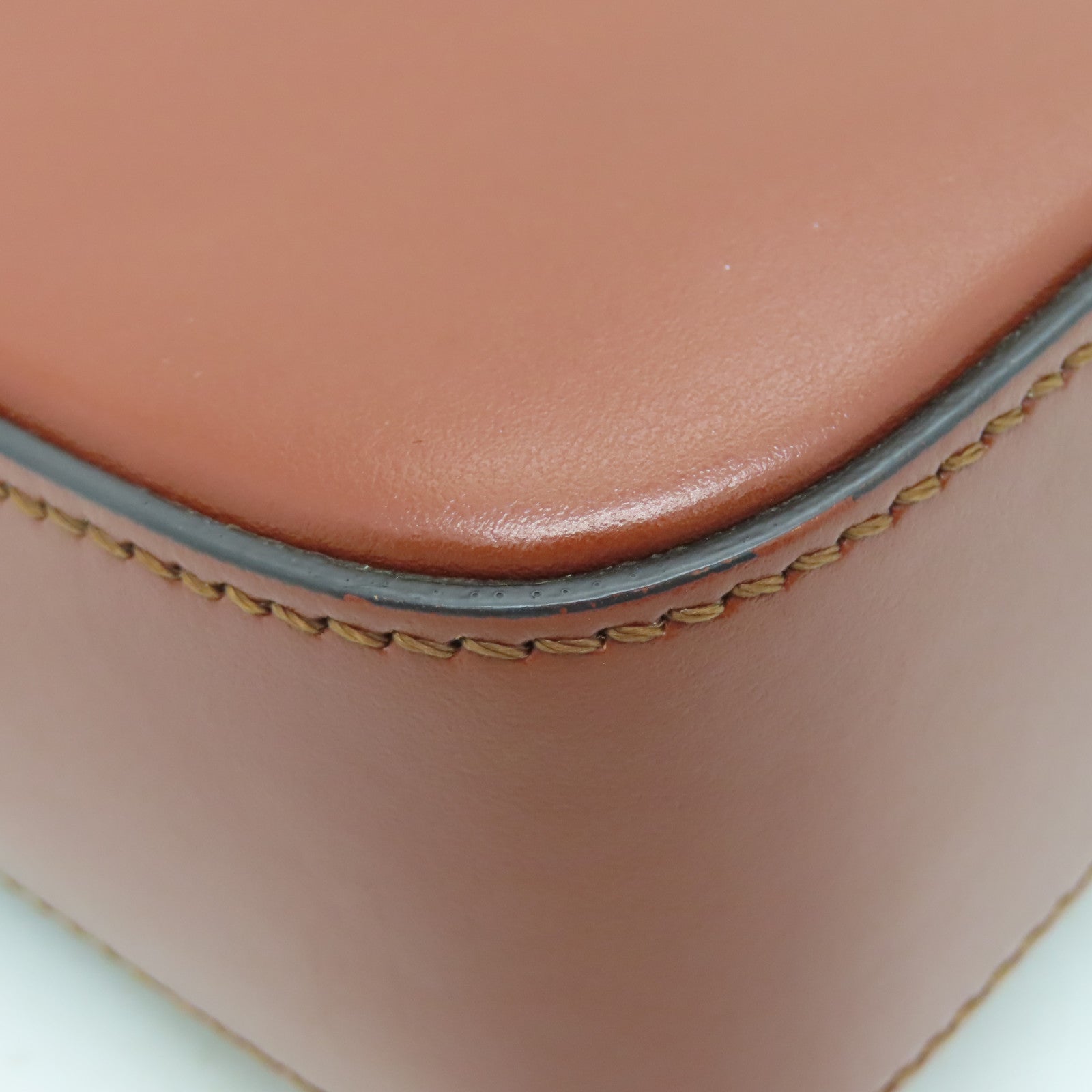 Chloe 牛皮皮革2way Shoulder Bag金扣手挽肩背两用袋啡色