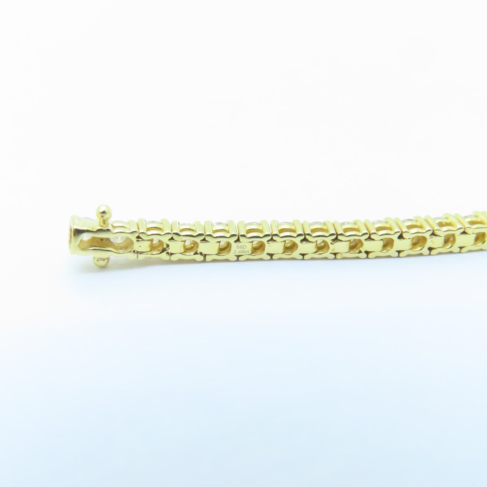 JEWELRY 18K黃金Diamond Bracelet鑽石手鏈#16.5cm