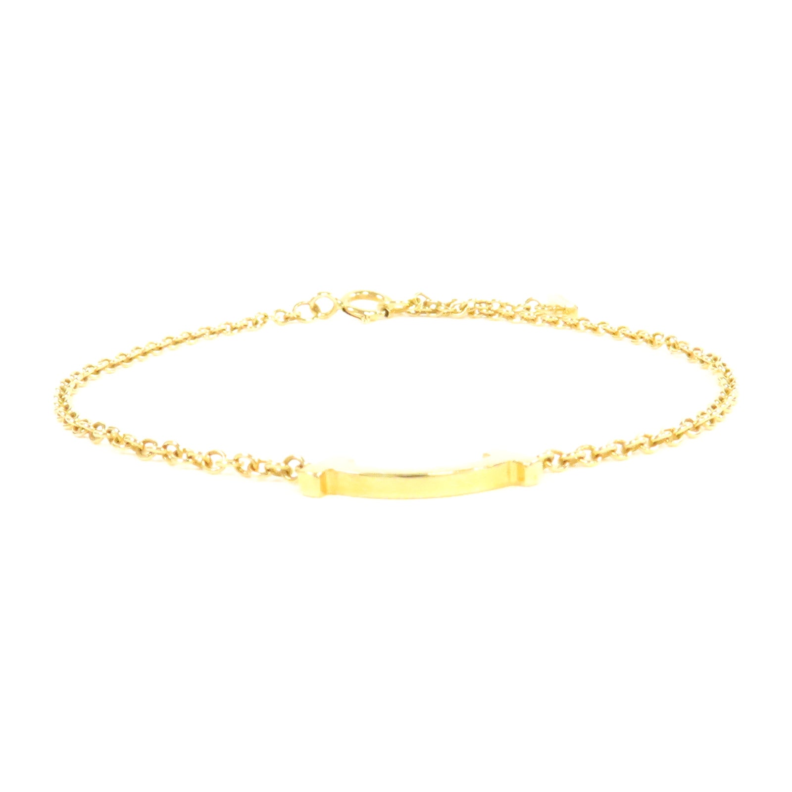TIFFANY＆CO 18K黃金T Smile手鏈金色