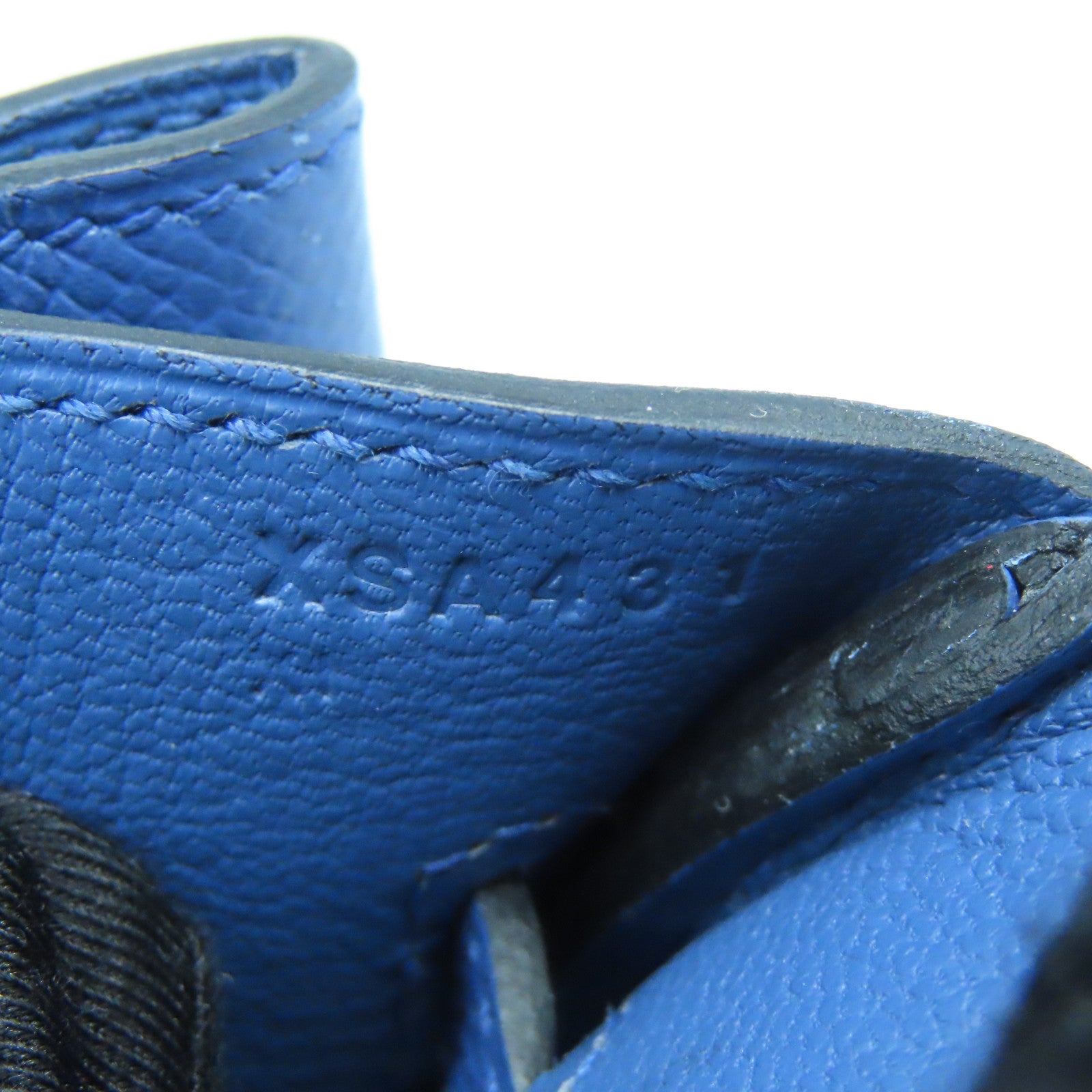 HERMES Epsom皮革Birkin 30金扣手挽袋Blue Agate藍色