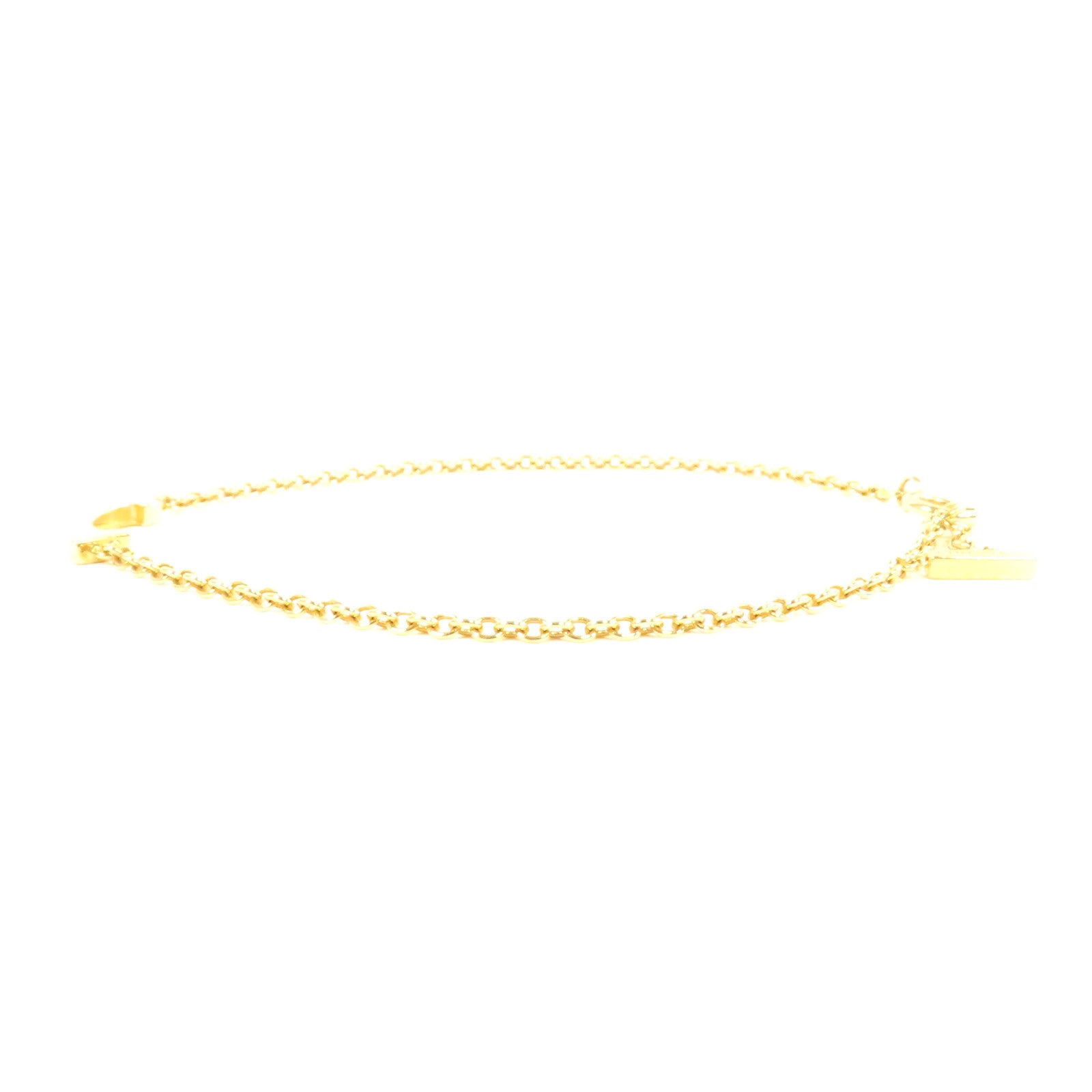 TIFFANY＆CO 18K黃金T Smile手鏈金色