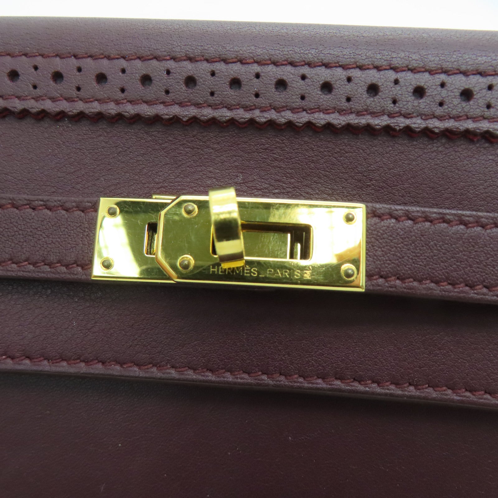 HERMES 【激減優惠】Swift/Chevre皮革Kelly Ghillies Long Wallet長錢包雙色