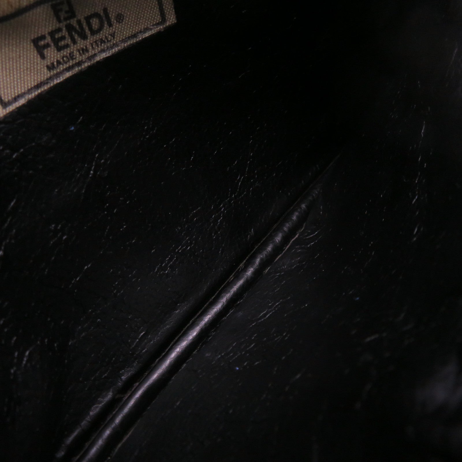 FENDI 涂层帆布Pouch手拿包啡色