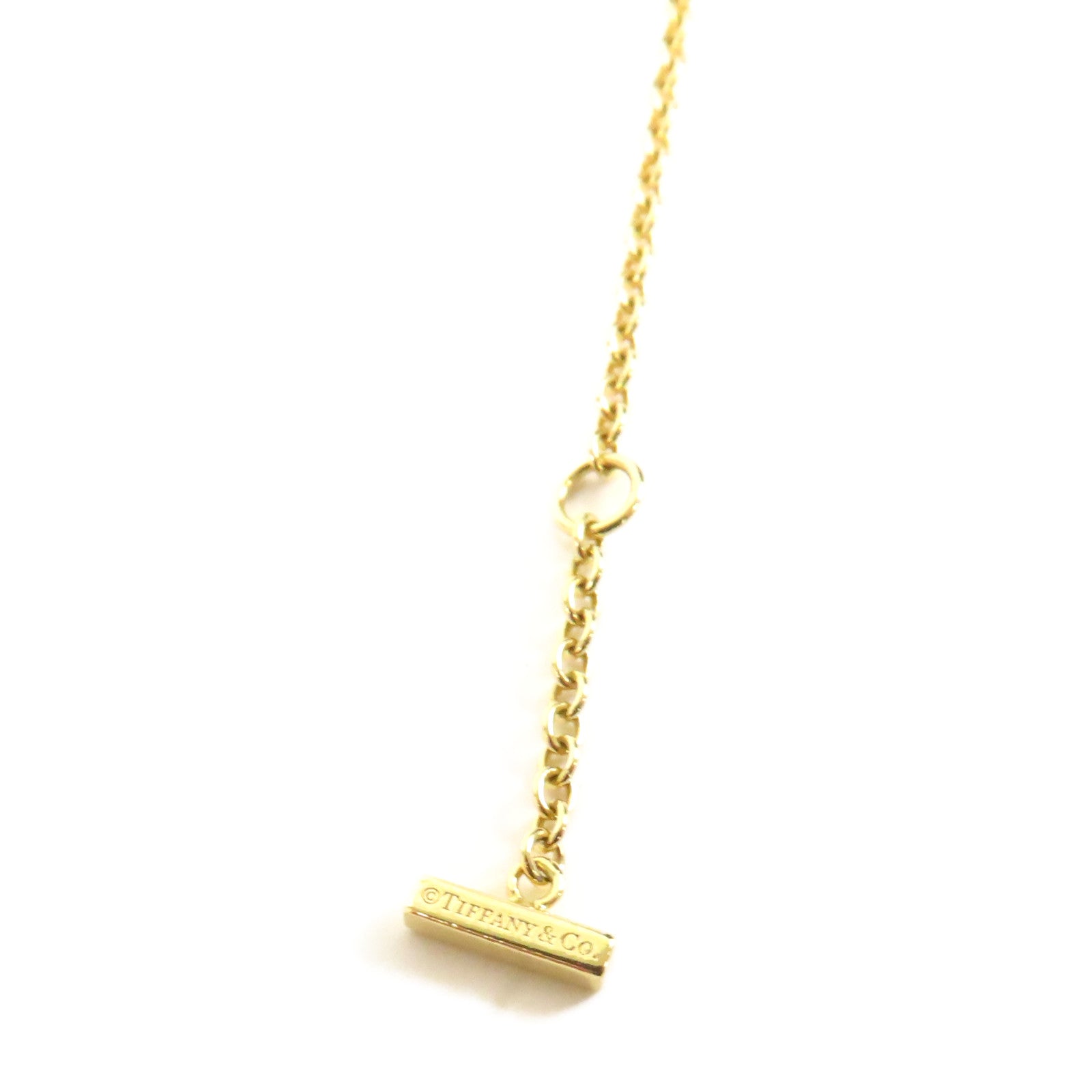 TIFFANY＆CO 18K黃金T Smile手鏈金色