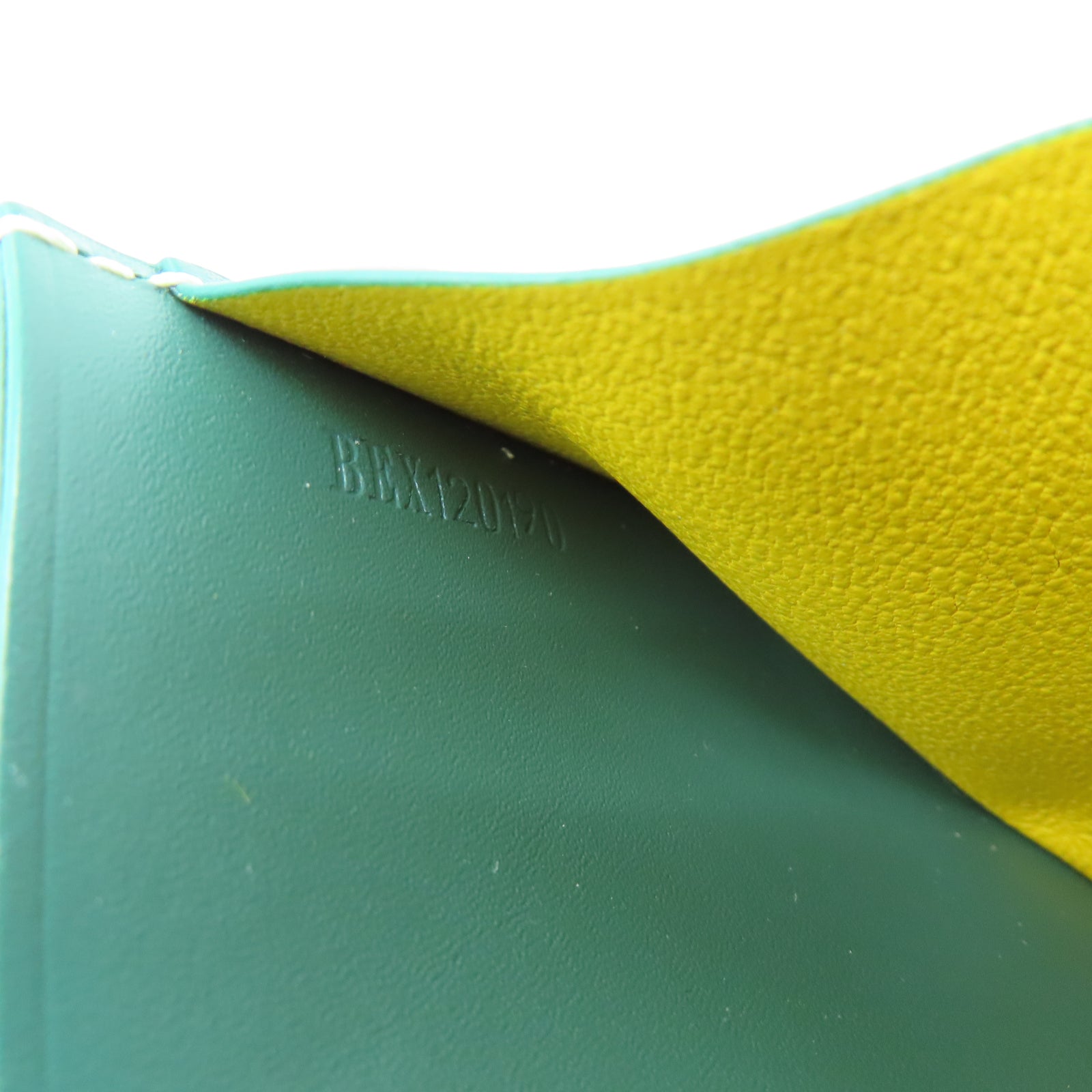 GOYARD 牛皮皮革/PVC涂层帆布Card Case卡片包绿色