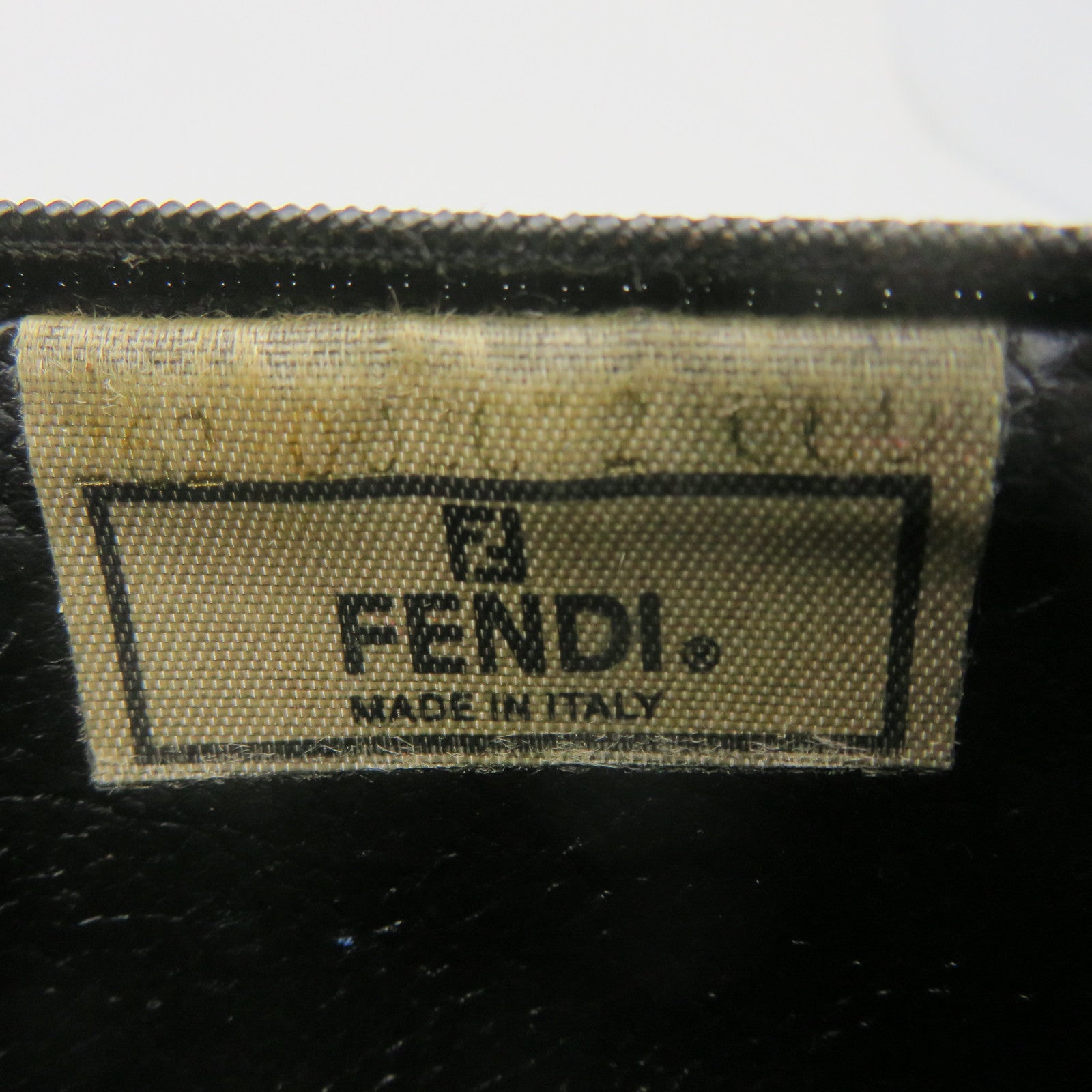 FENDI 涂层帆布Pouch手拿包啡色