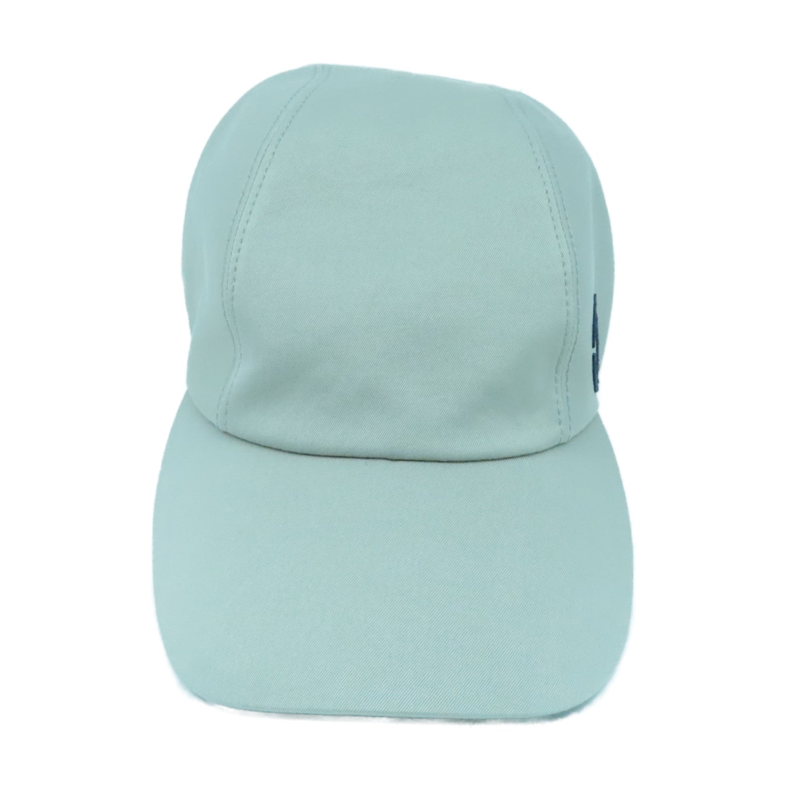 HERMES Cotton Mile H Circle Cap 59 Cap Gray