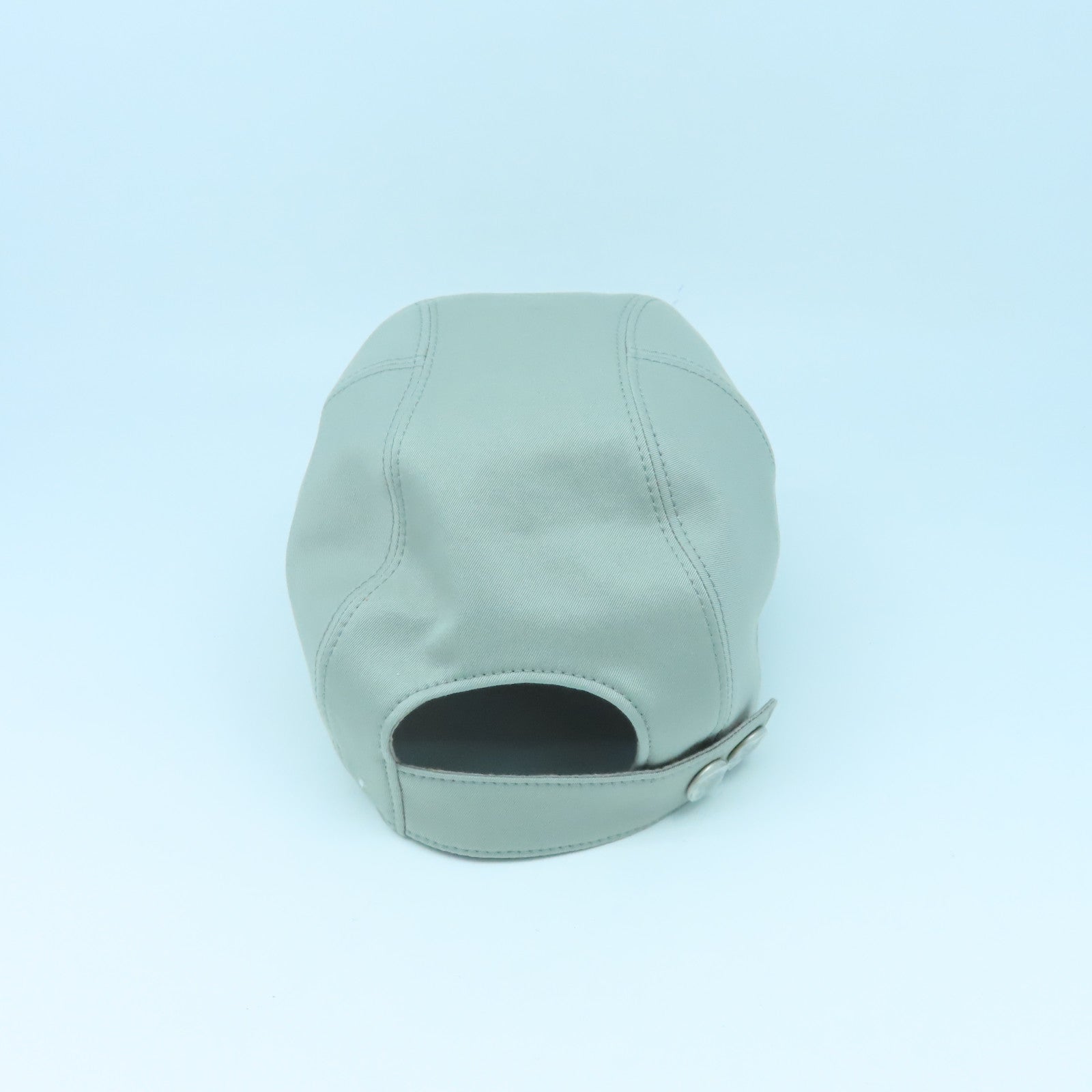 HERMES Cotton Mile H Circle Cap 59 Cap Gray