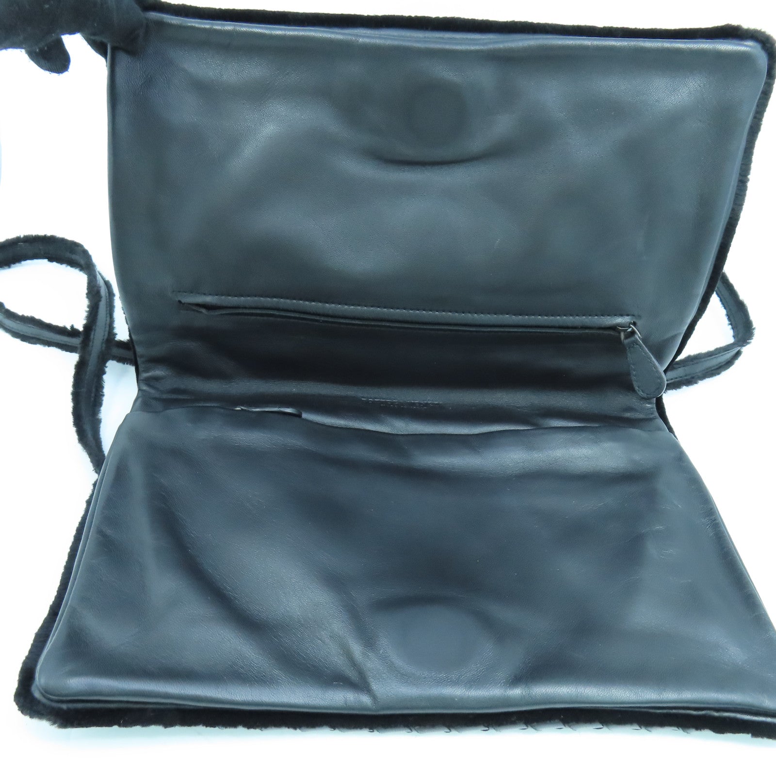 BOTTEGA VENETA 织纹皮革Shoulder Bag肩背袋黑色