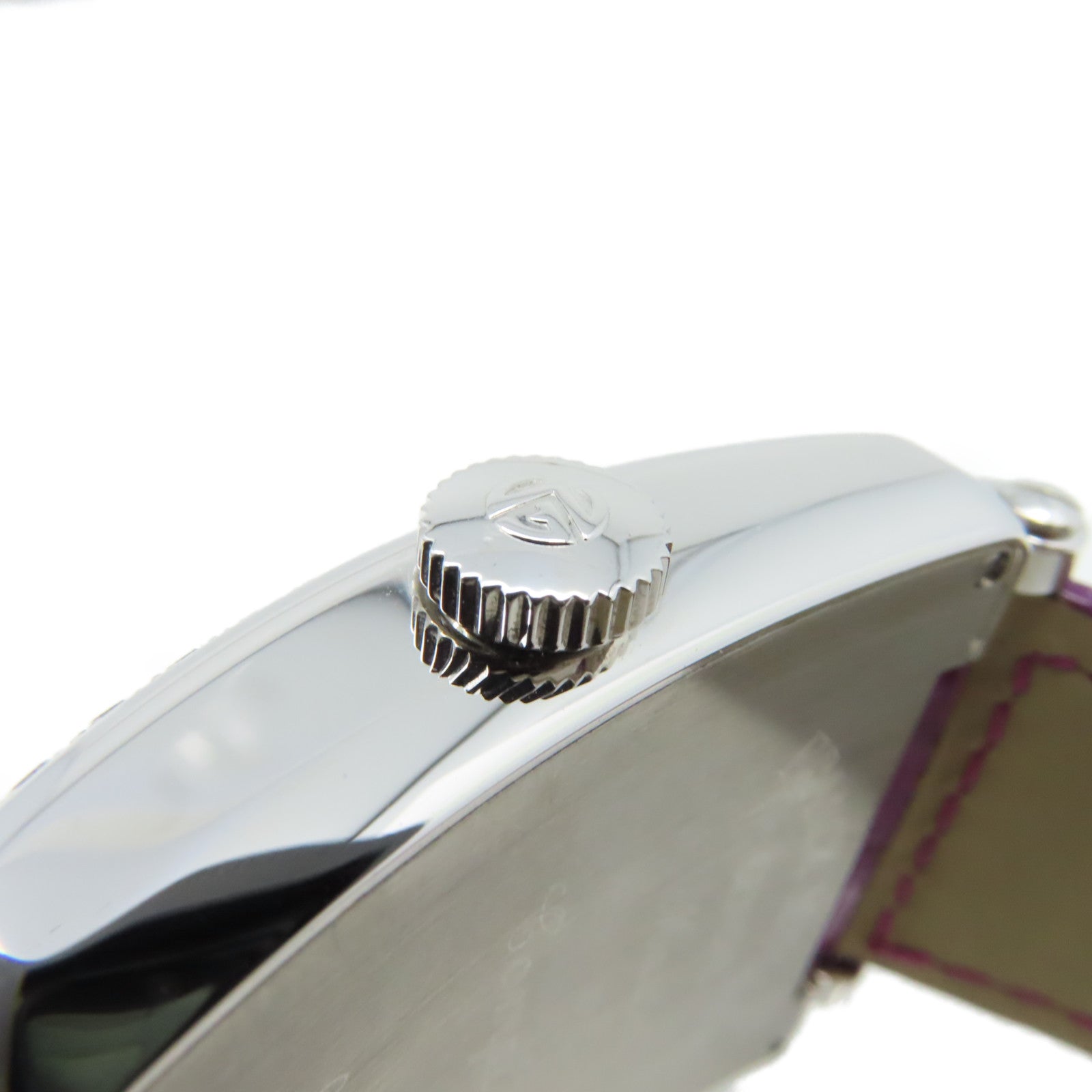 FRANCK MULLER Master Square Dia Watch不鏽鋼/鱷魚皮革帶石英機