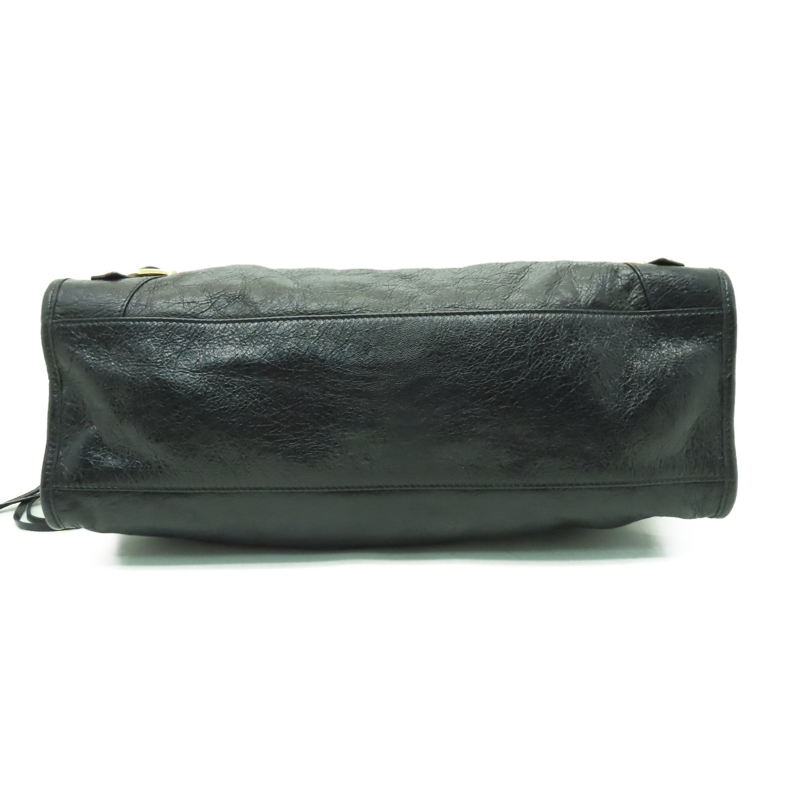 BALENCIAGA 牛皮皮革City金扣手挽肩背兩用袋黑色