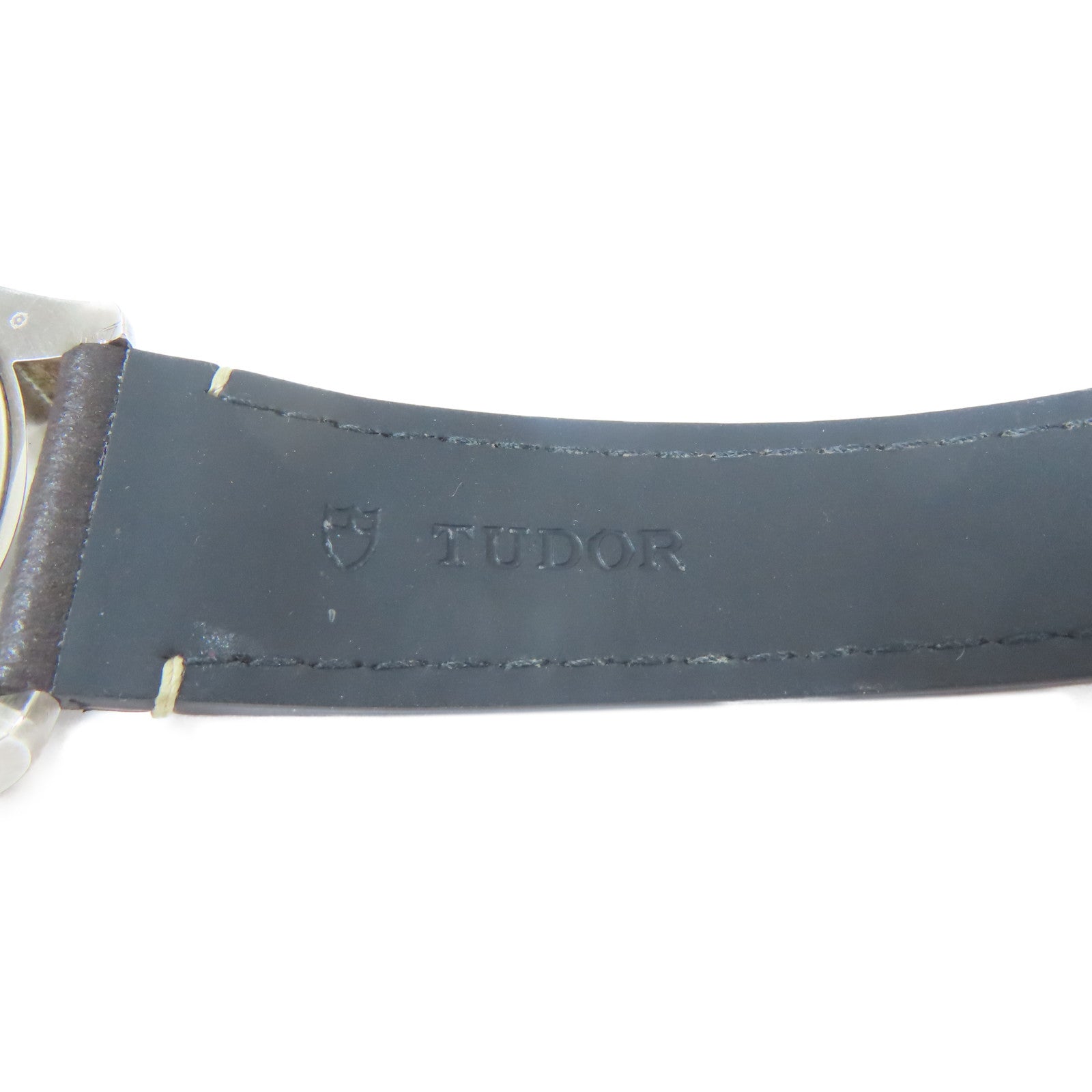 TUDOR 不鏽鋼/皮革Black Bay 39mm皮帶手錶灰色#19cm