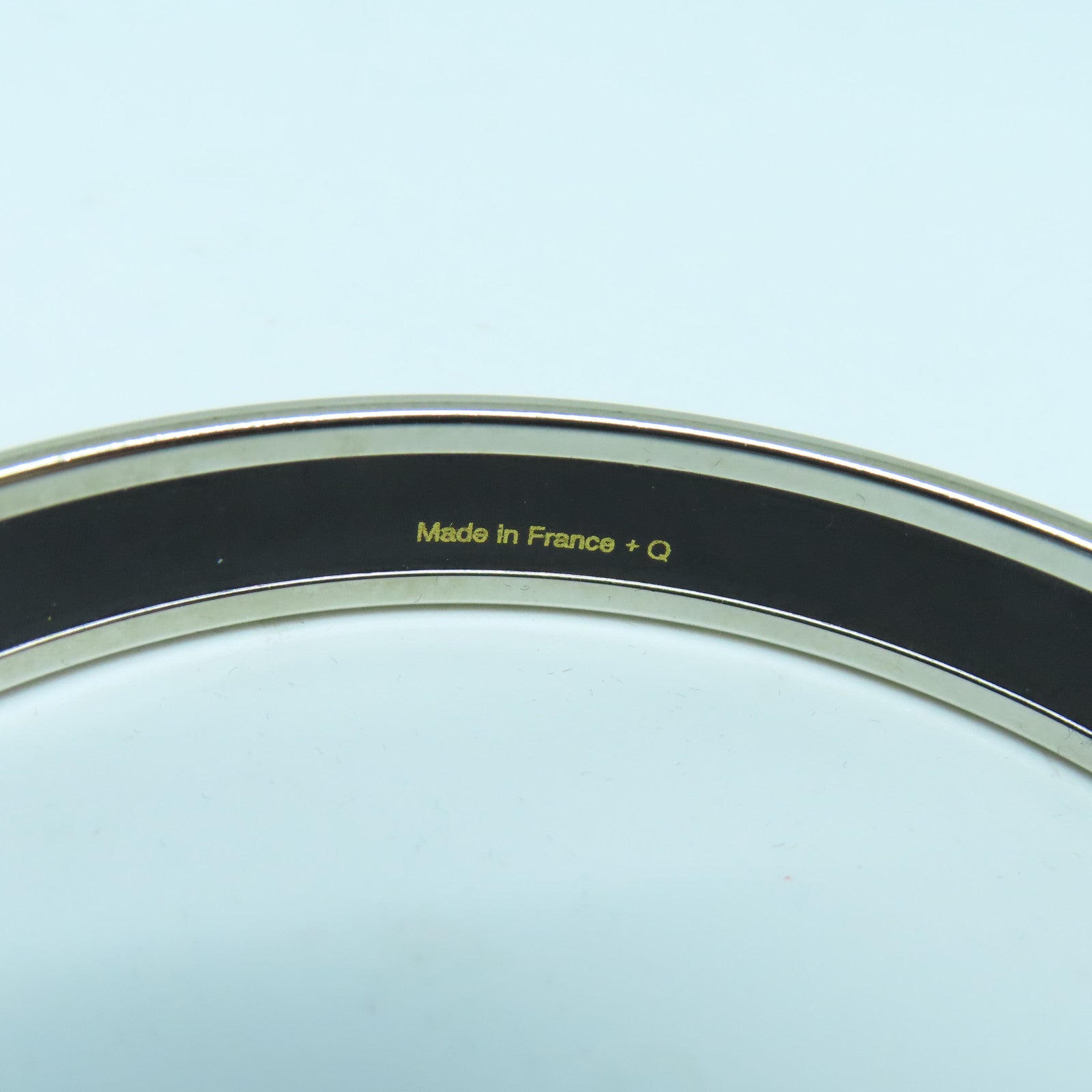 HERMES 金屬Bangle銀扣手鐲黃色