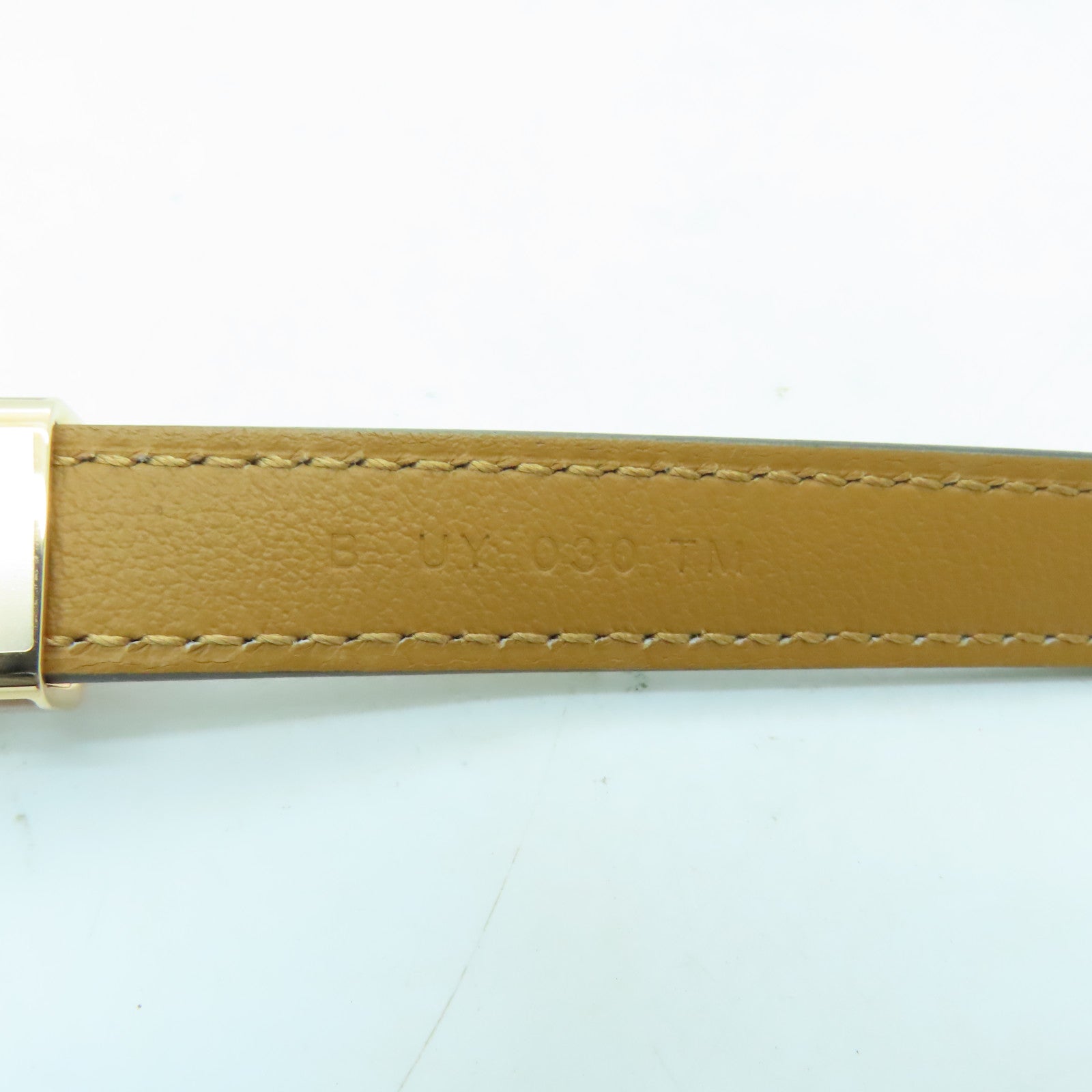 HERMES Epsom皮革Pop H Belt 75金扣皮帶Gold/啡色