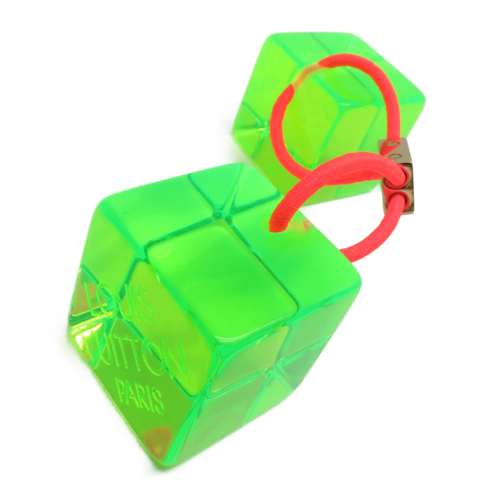 LOUIS VUITTON 【激減優惠】PVC Hair Cube金扣髮圈綠色