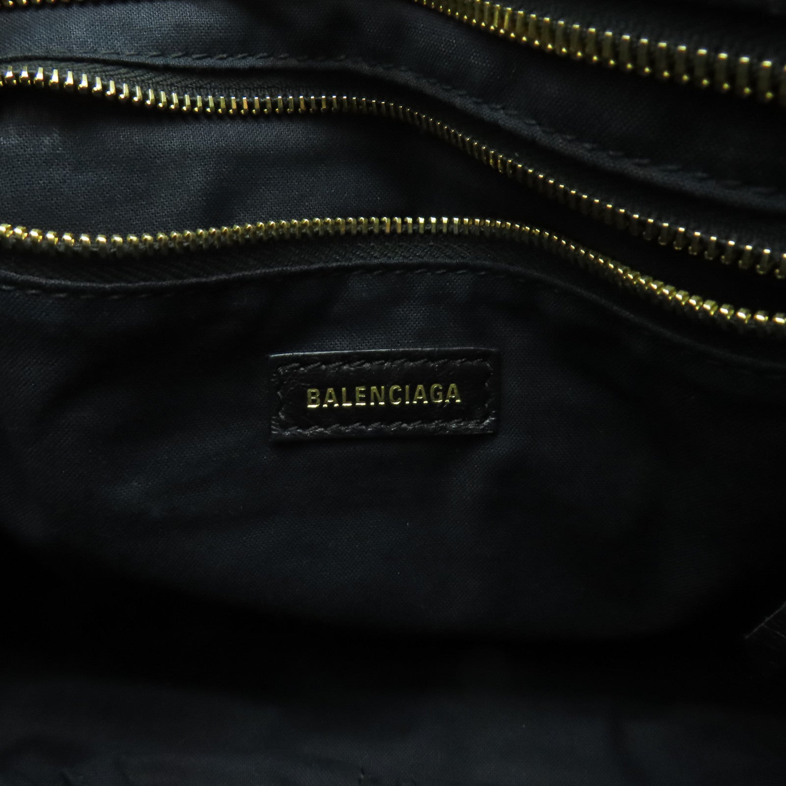 BALENCIAGA 牛皮皮革Mini City金扣手挽肩背兩用袋黑色
