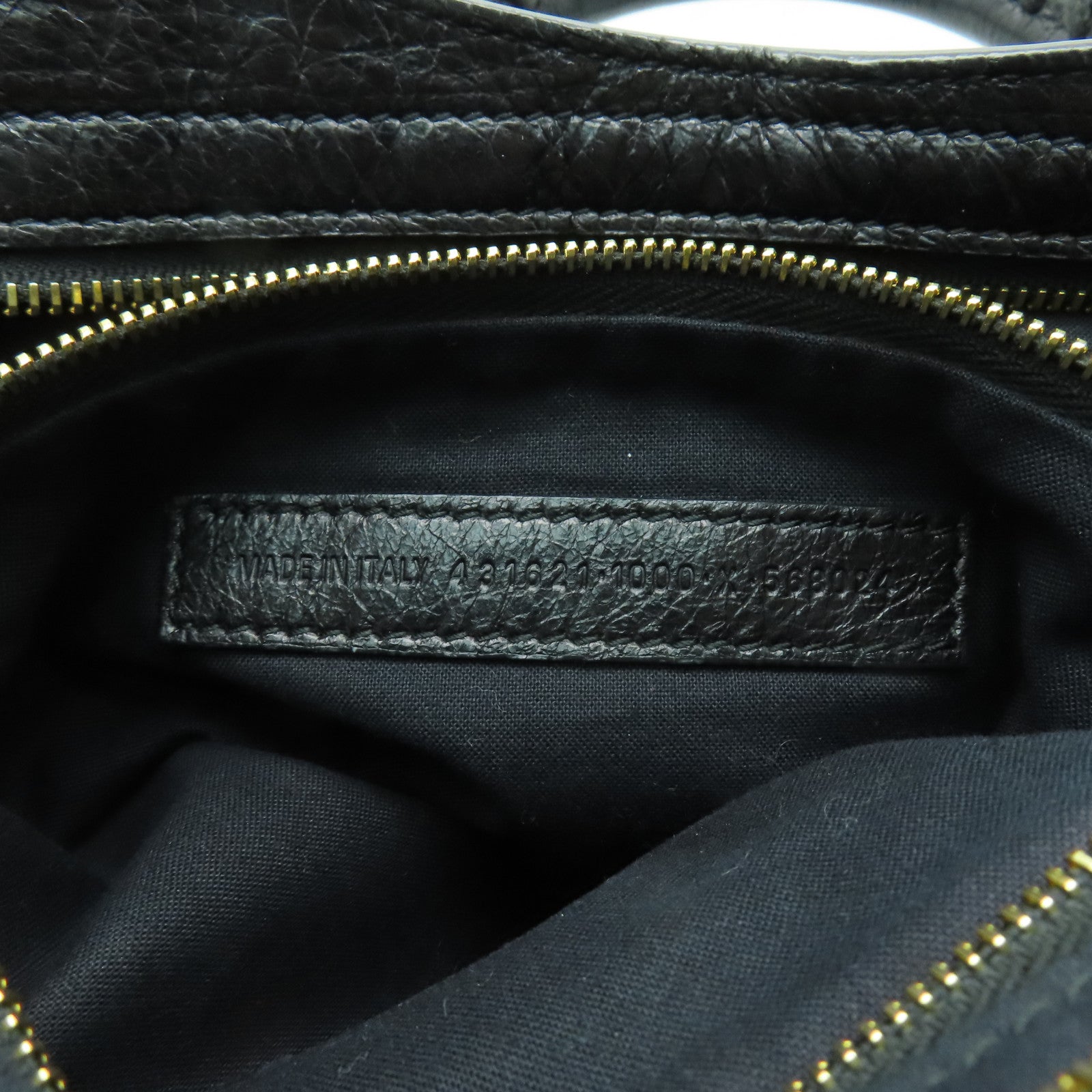 BALENCIAGA 牛皮皮革Mini City金扣手挽肩背兩用袋黑色