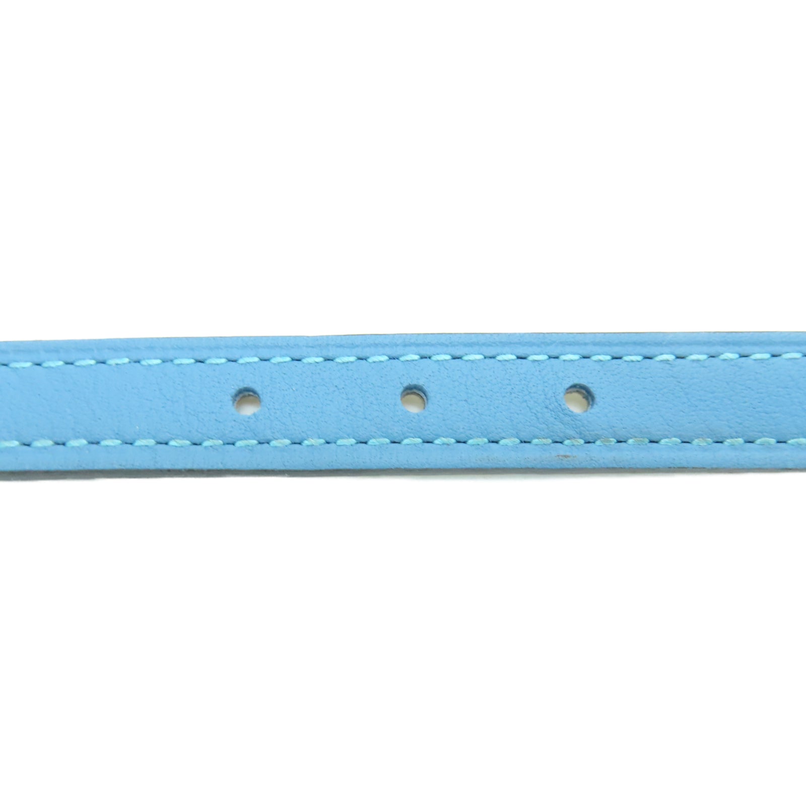 HERMES 金属Gamma Belt Buckle金扣皮带牛仔蓝色