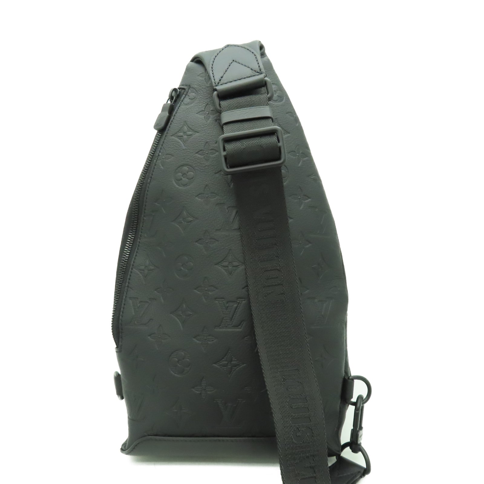 LOUIS VUITTON Monogram Shadow Duo Slingbag肩背袋黑色