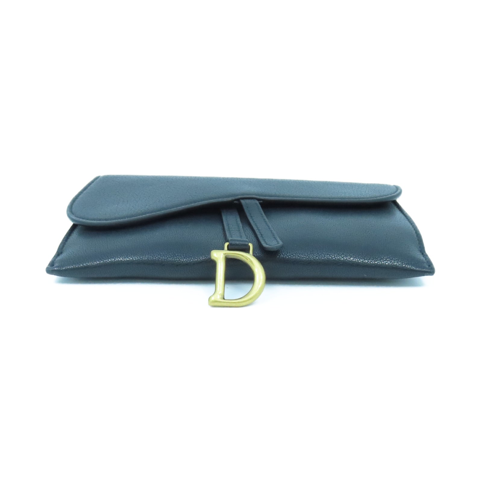 Dior 牛皮皮革Saddle WOC金扣链带肩背袋黑色