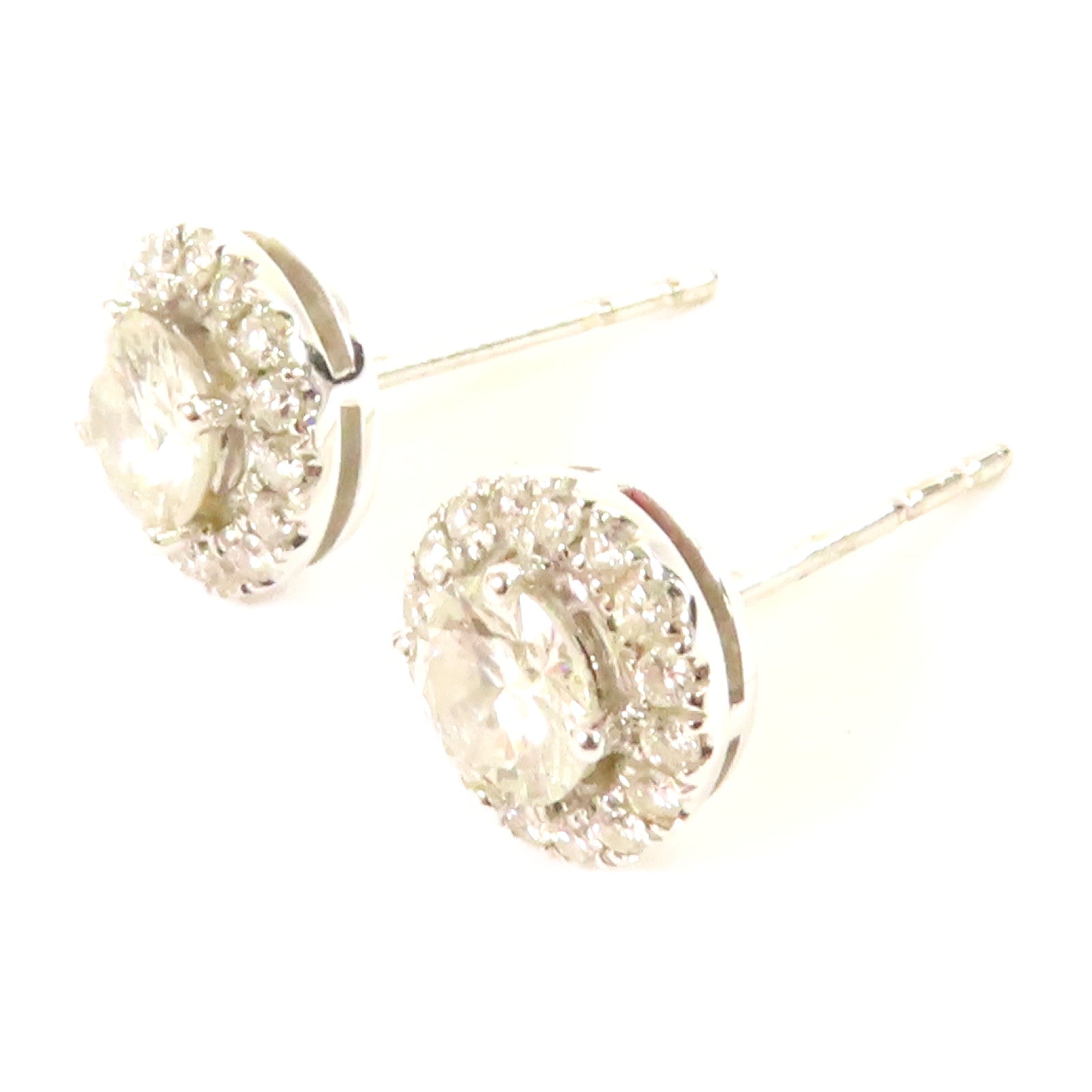 JEWELRY 18K白金Diamond Earrings鑽石耳環
