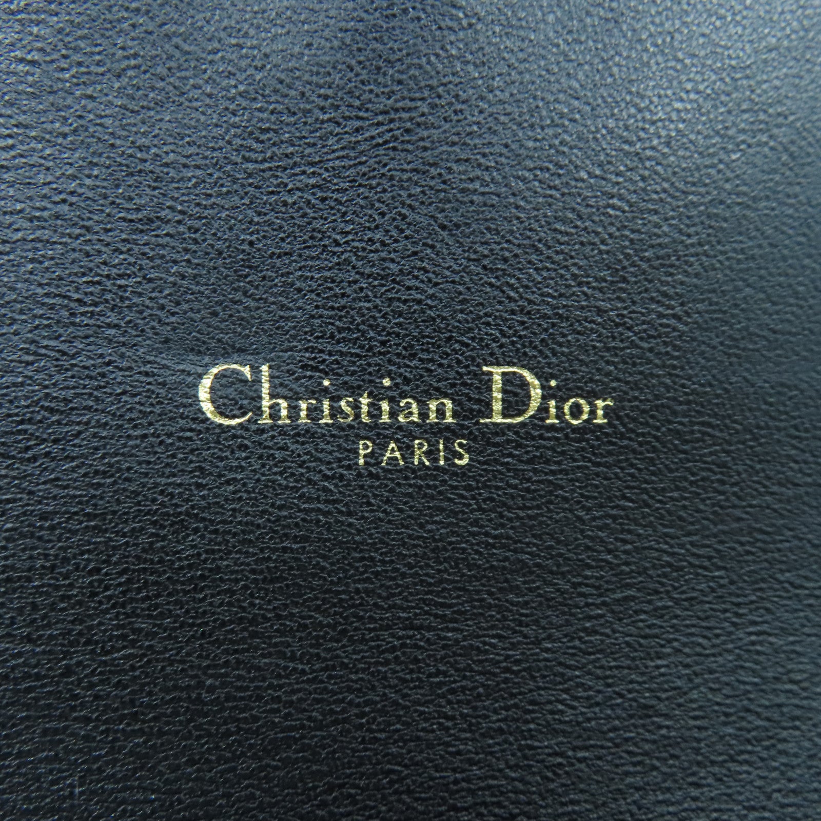 Dior Leather Saddle WOC Gold Buckle Chain Shoulder Bag Black