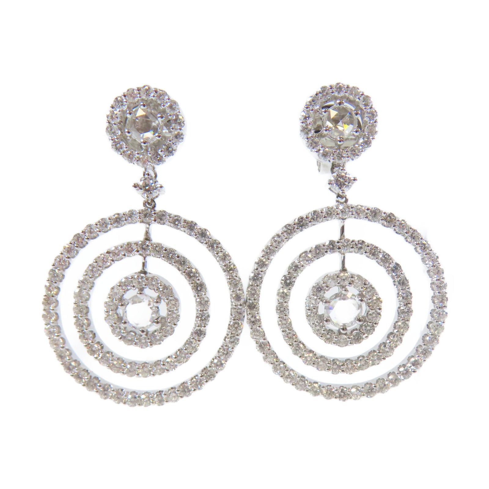 JEWELRY 18K白金Diamond Earrings9.3g鑽石耳環