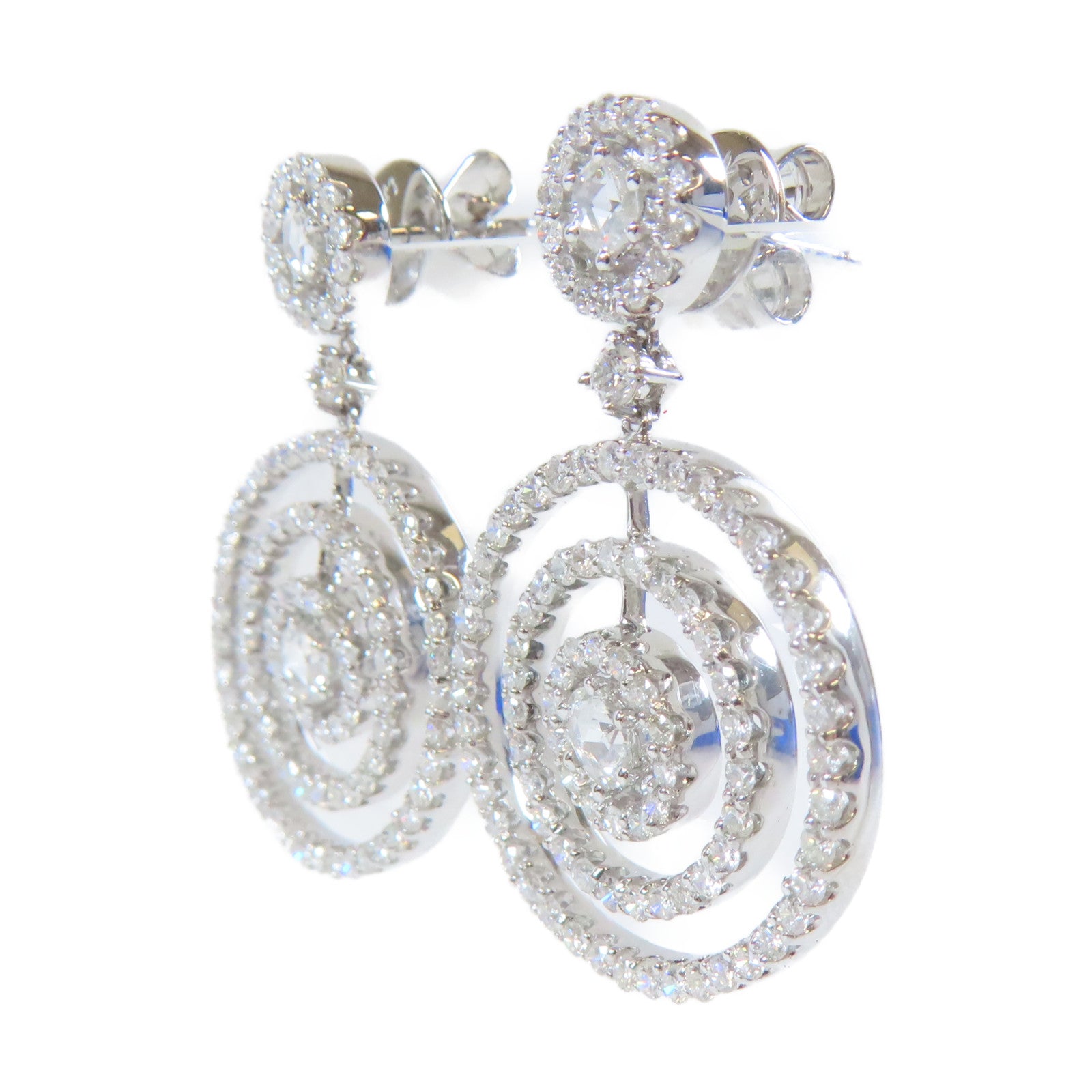 JEWELRY 18K白金Diamond Earrings9.3g鑽石耳環