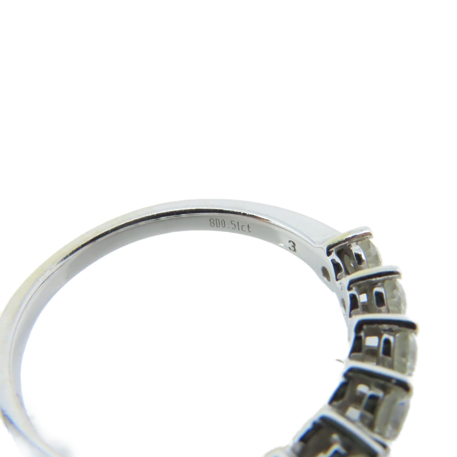 JEWELRY 18K白金/0.51ct鑽石Diamond Ring戒指US#5.75