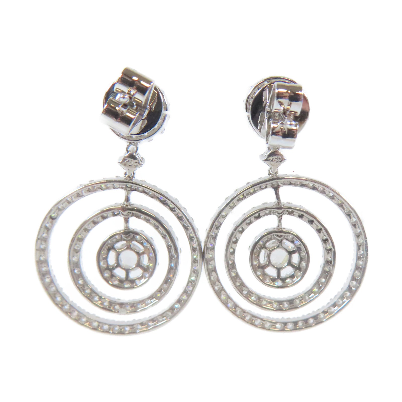 JEWELRY 18K白金Diamond Earrings9.3g鑽石耳環