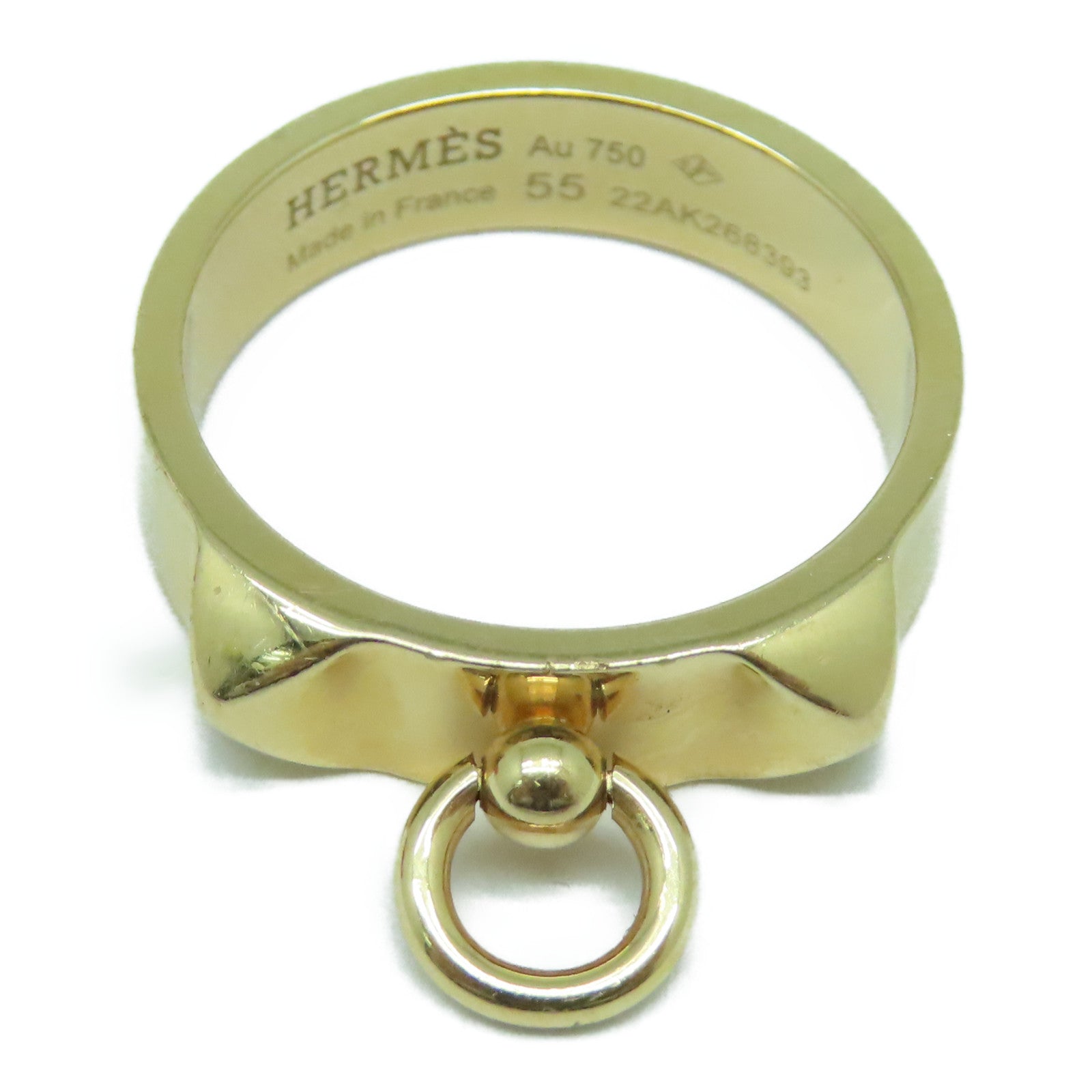 HERMES 18K黃金CDC Ring戒指US#7