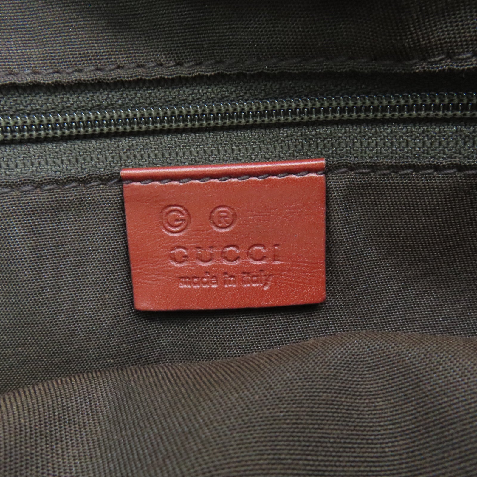 GUCCI PVC Hand Bag金扣手挽袋啡色