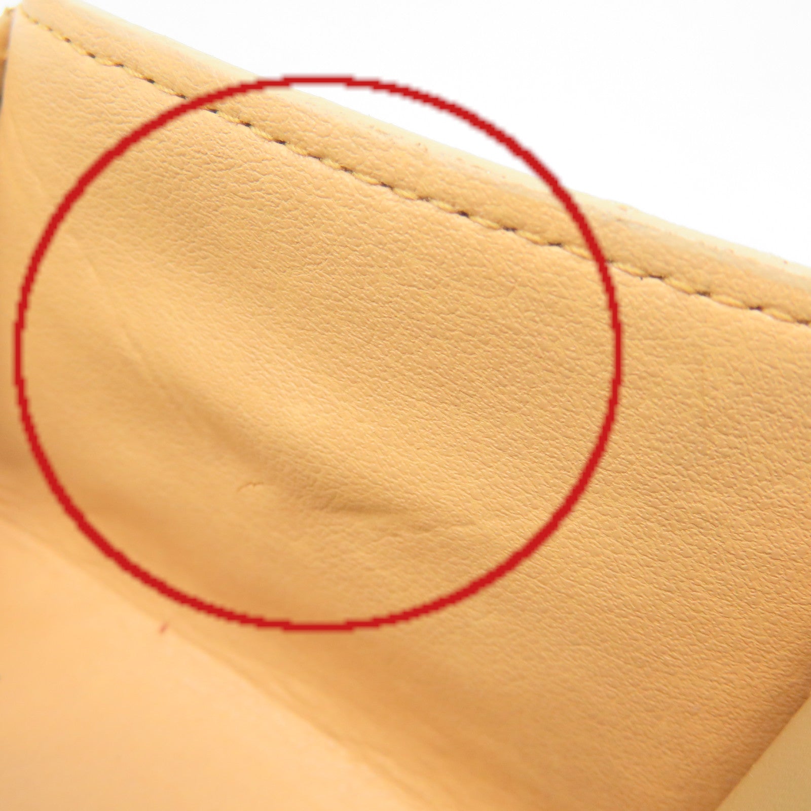 CELINE Coated Canvas Triomphe Coin Case Coin Purse Beige
