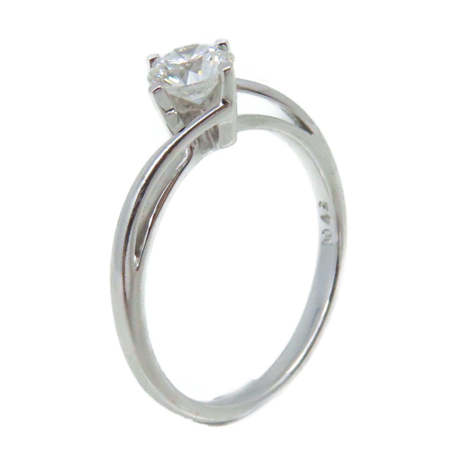 JEWELRY 18K白金/0.42ct鑽石Diamond Ring戒指US#5