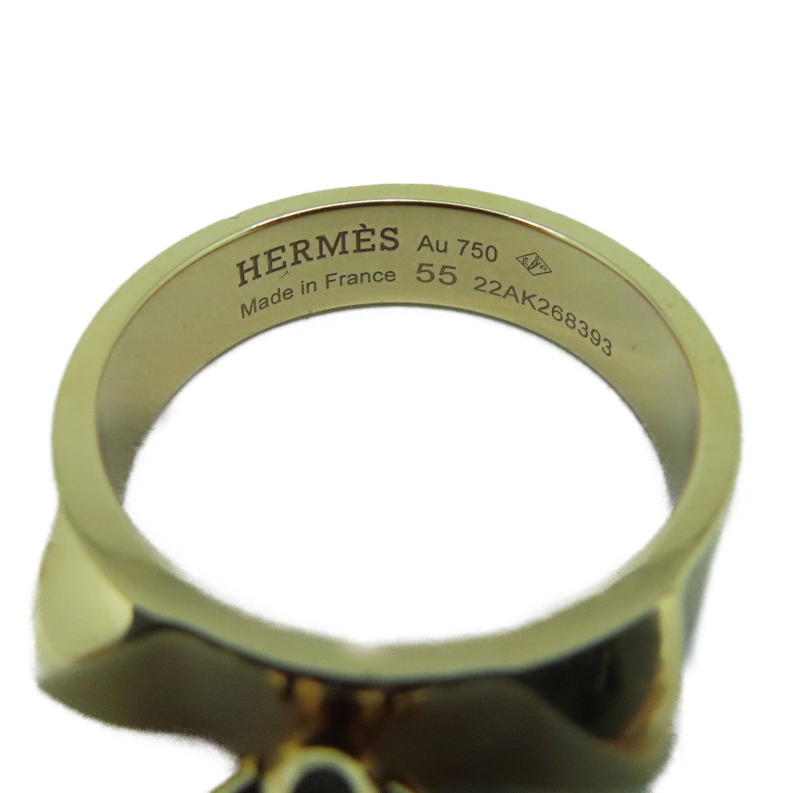 HERMES 18K黃金CDC Ring戒指US#7
