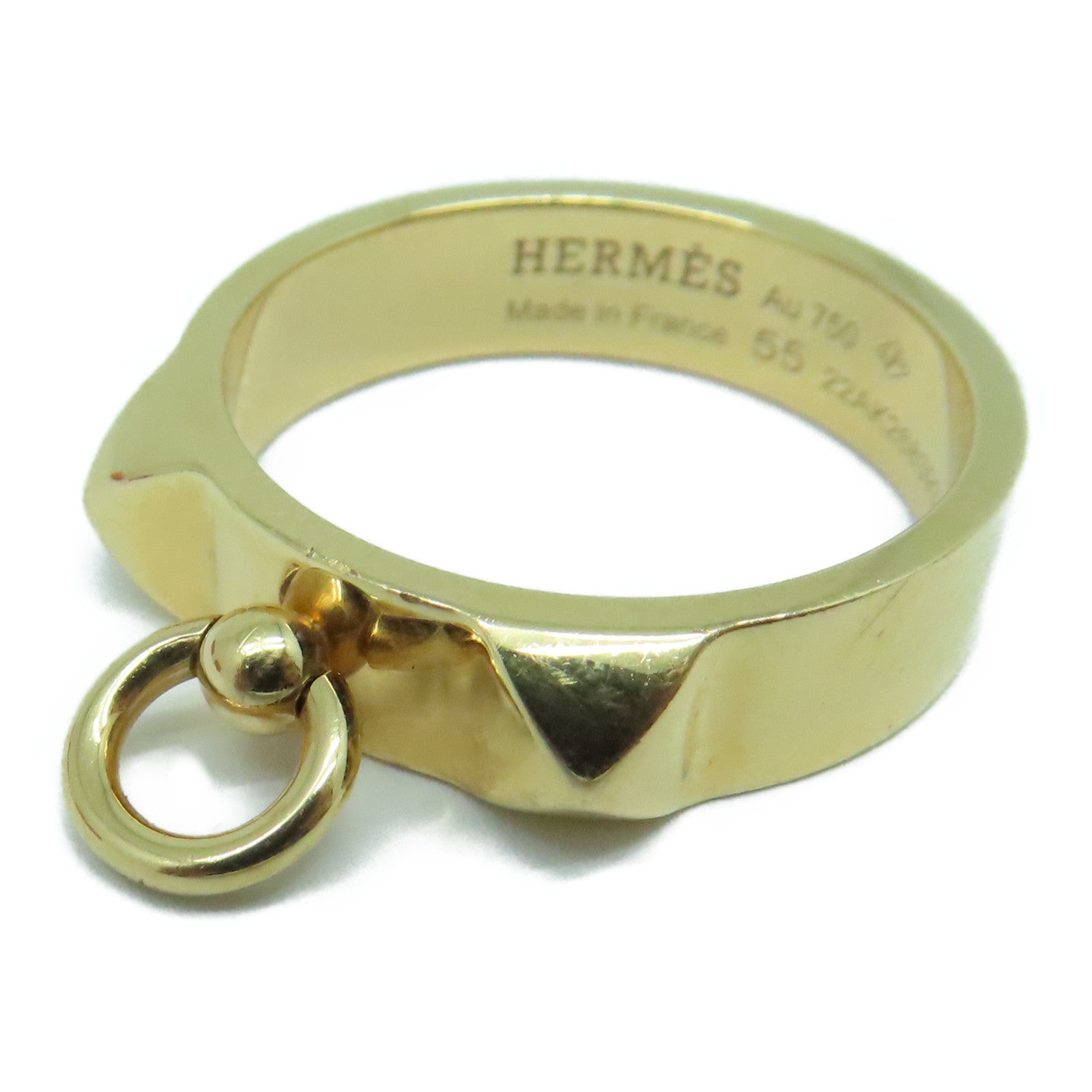 HERMES 18K黃金CDC Ring戒指US#7