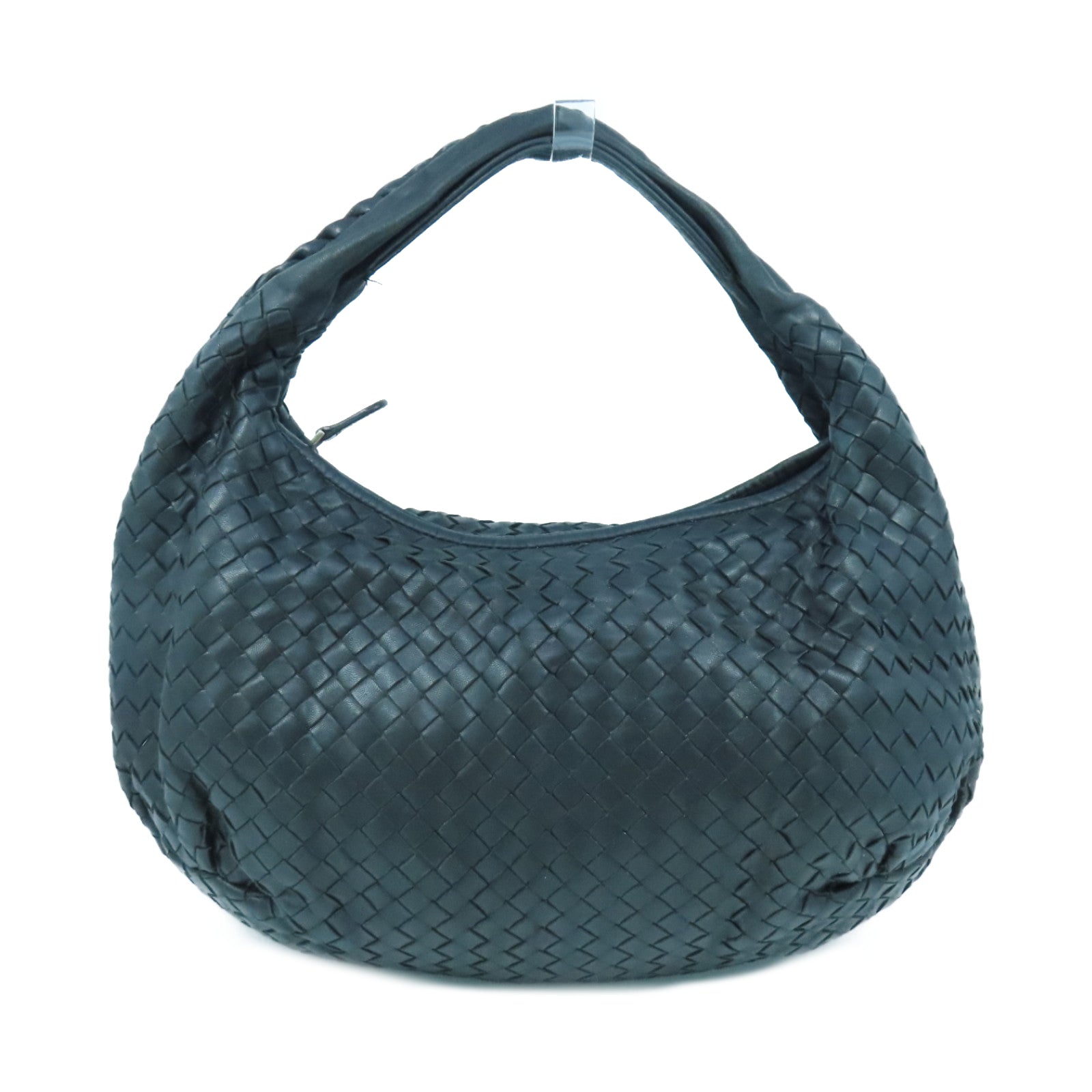 BOTTEGA VENETA Textured Leather Shoulder Bag Black