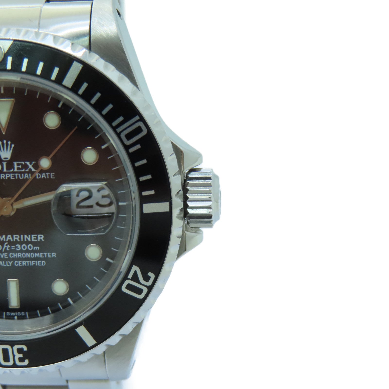 ROLEX 不銹鋼Submarinar Date手錶銀色/黑色#15cm