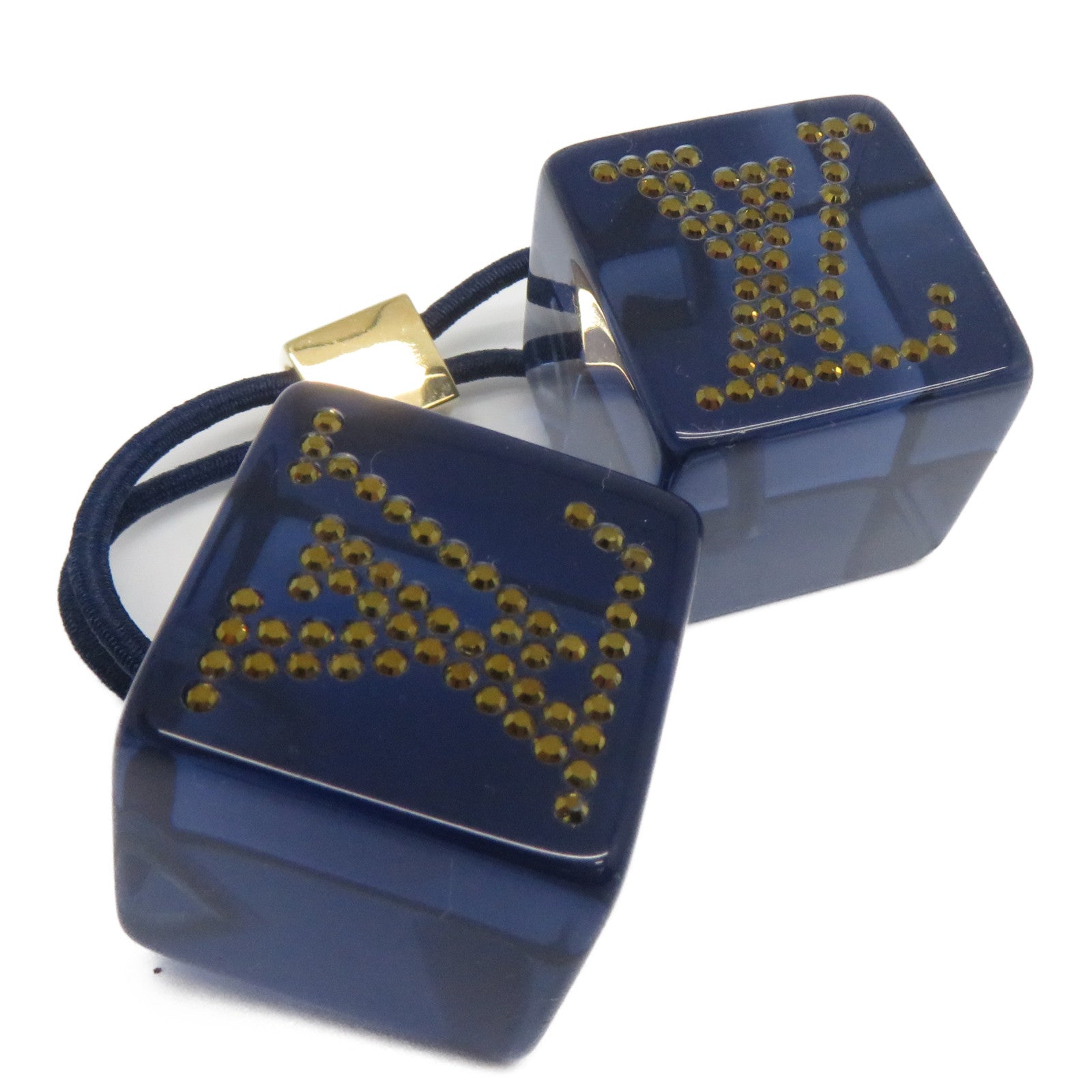 LOUIS VUITTON 【激減優惠】PVC Hair Cube金扣髮圈半透明藍色