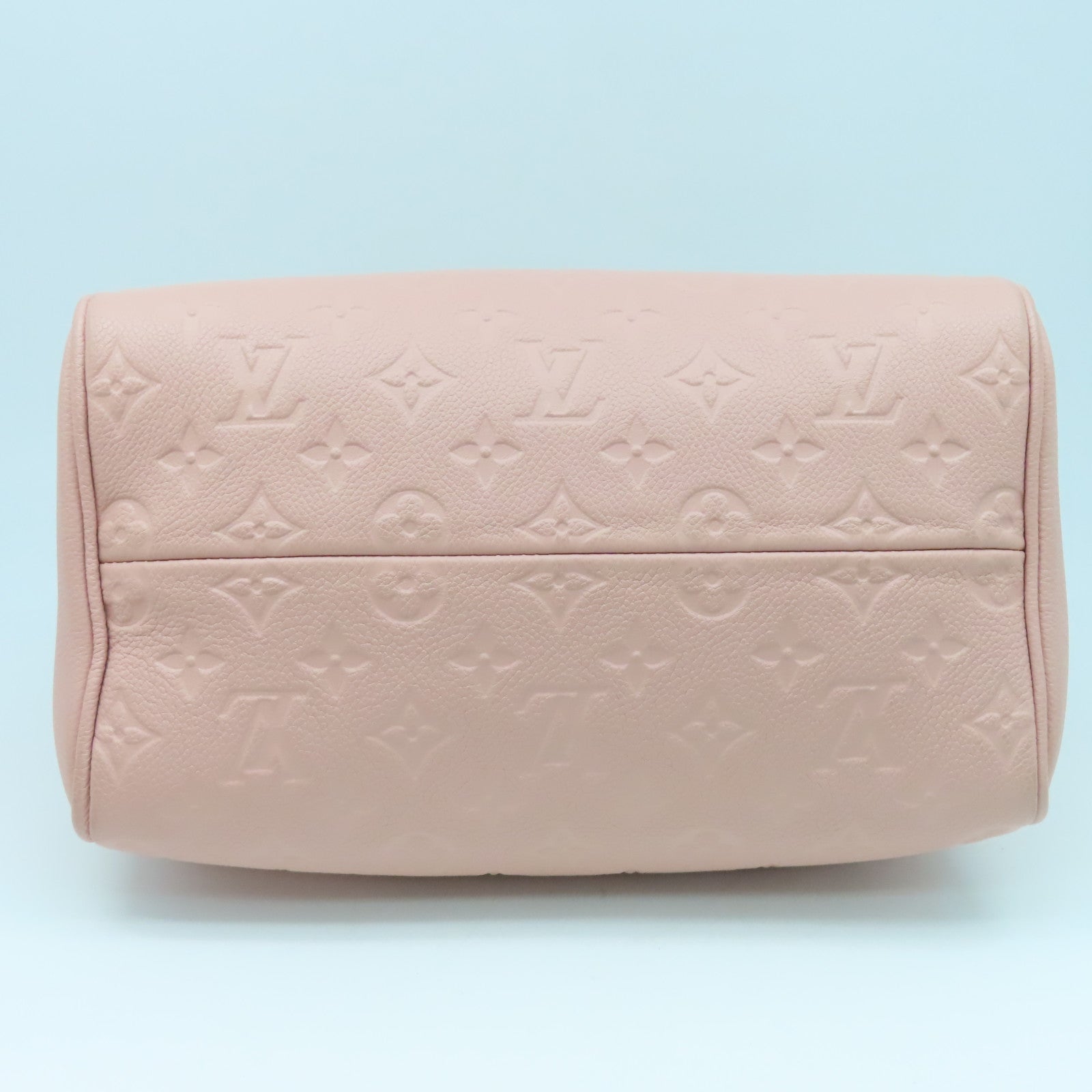 LOUIS VUITTON Monogram Empreinte Speedy Bandouliere 25金扣手挽肩背兩用袋粉紅色