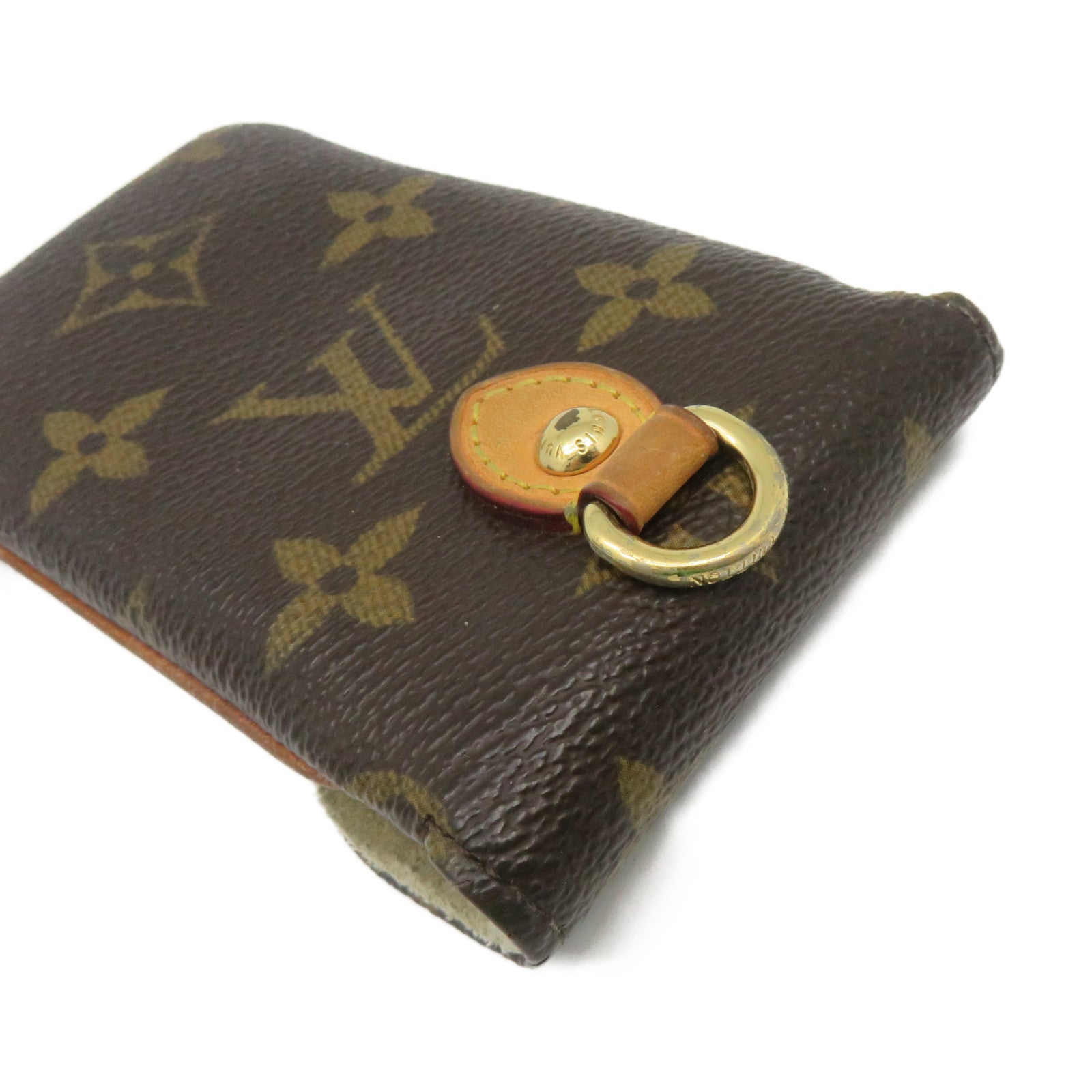 LOUIS VUITTON Monogram Etui Telephone MM Cellphone Case手机包啡色