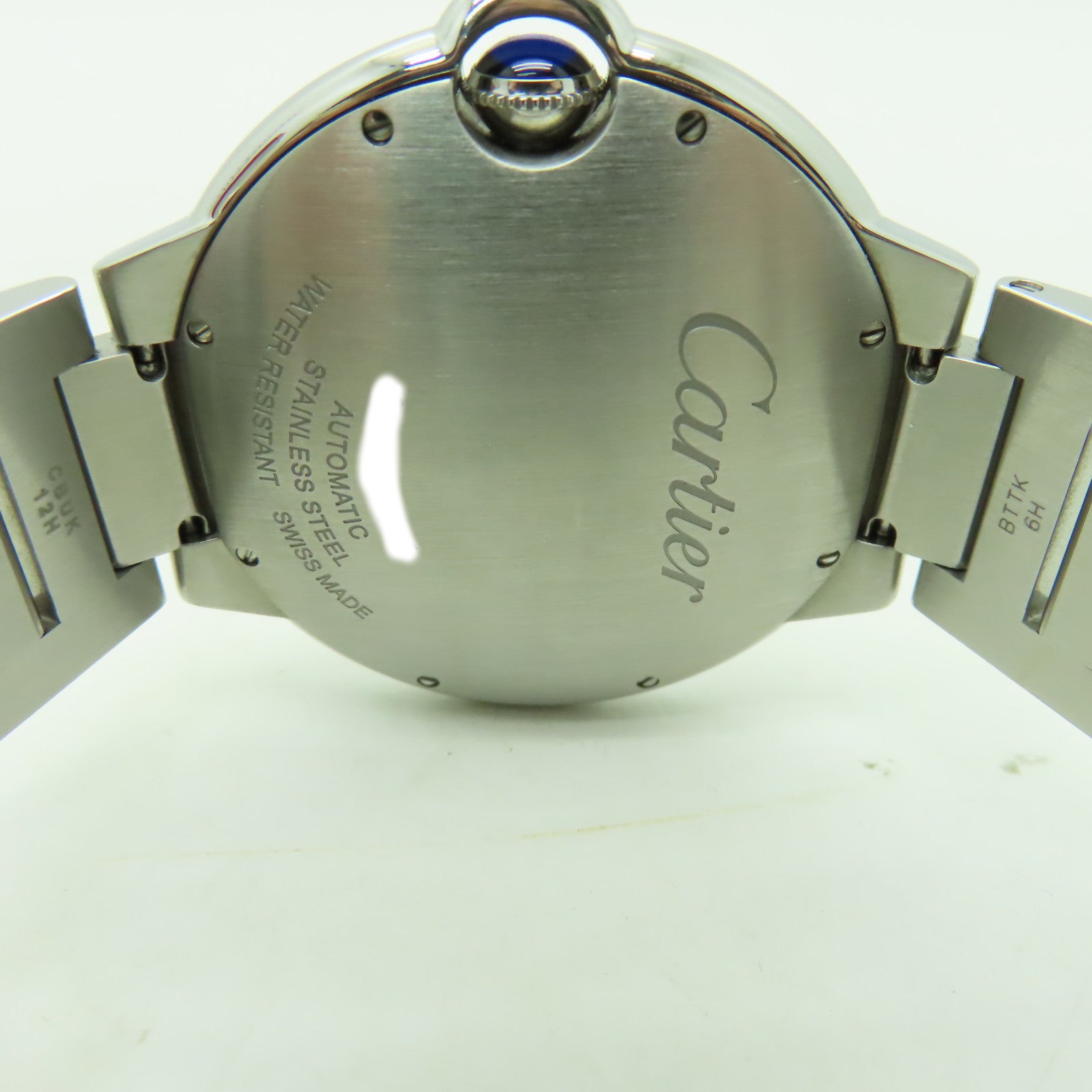 CARTIER Ballon Blue LM不鏽鋼手錶自動機芯白色
